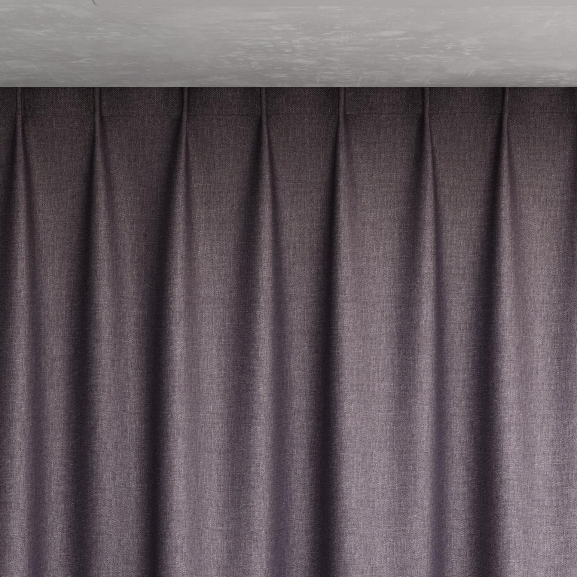 Top view of Tonga Plum, pinch pleat