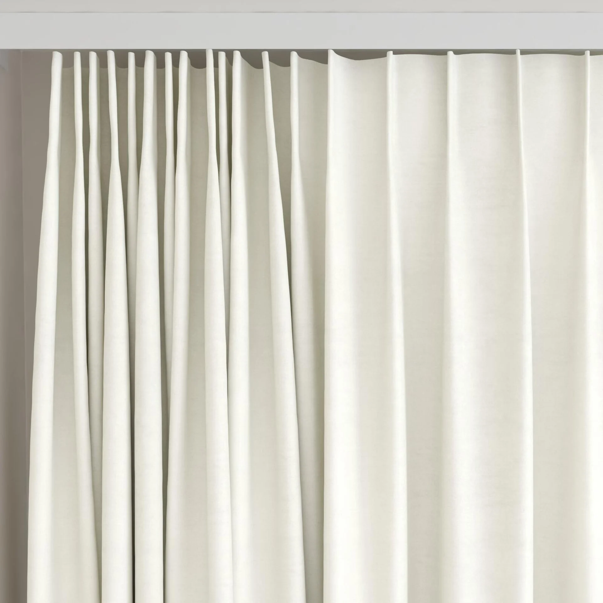 Top view of Mont Blanc Pearl, on curtain rail
