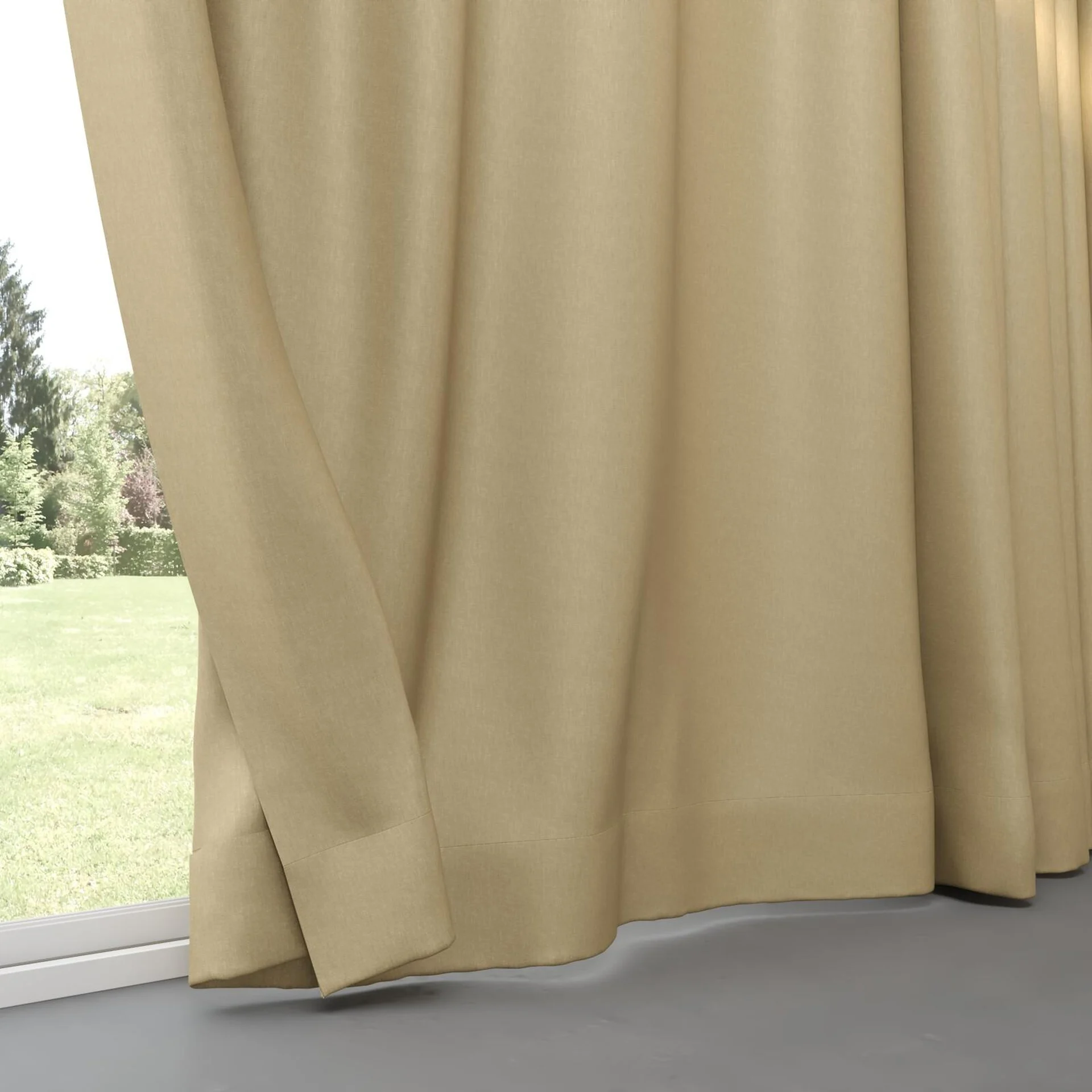 Bottom view of Naturama Camel, pinch pleat