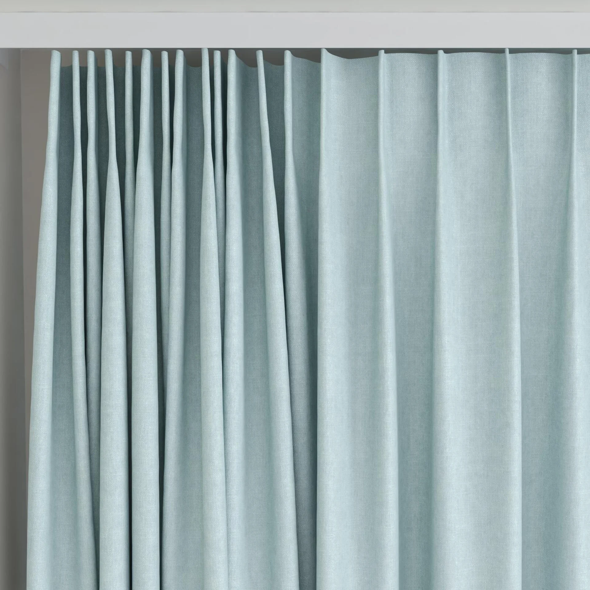 Top view of Rover Sky, on curtain rail