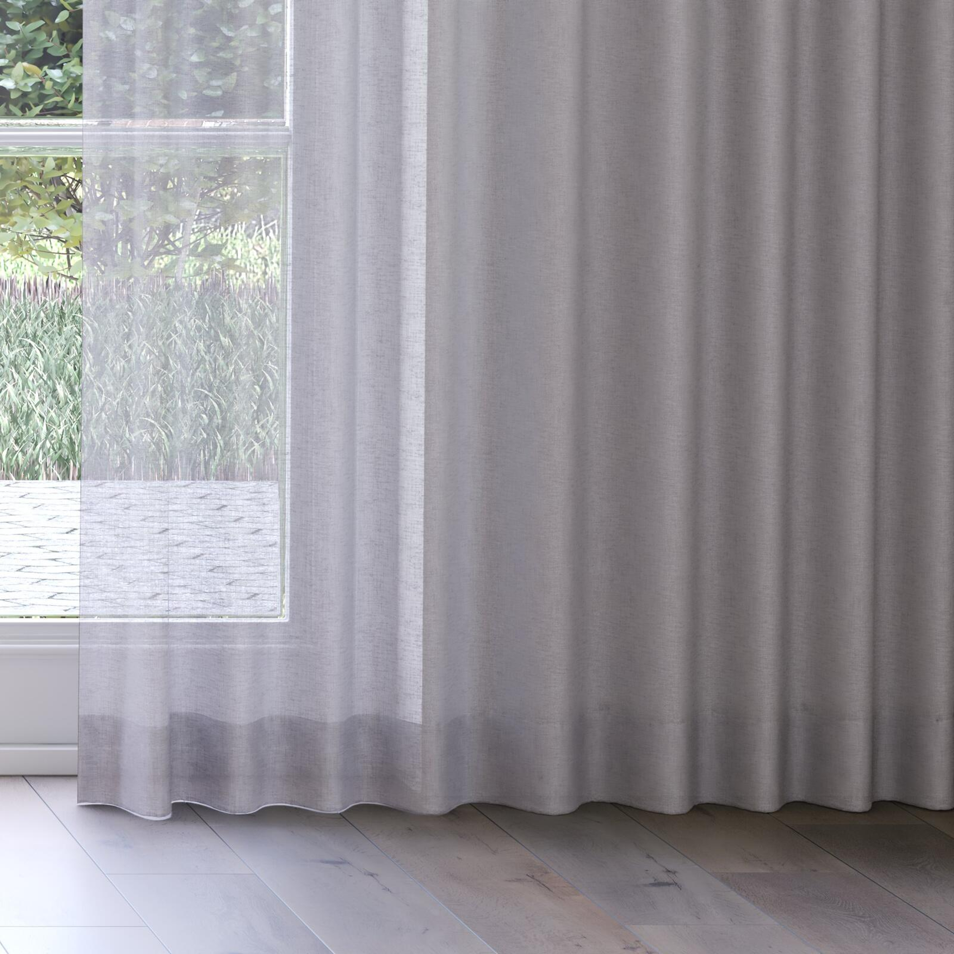 Bottom view of Cirrus Slate, on curtain rail