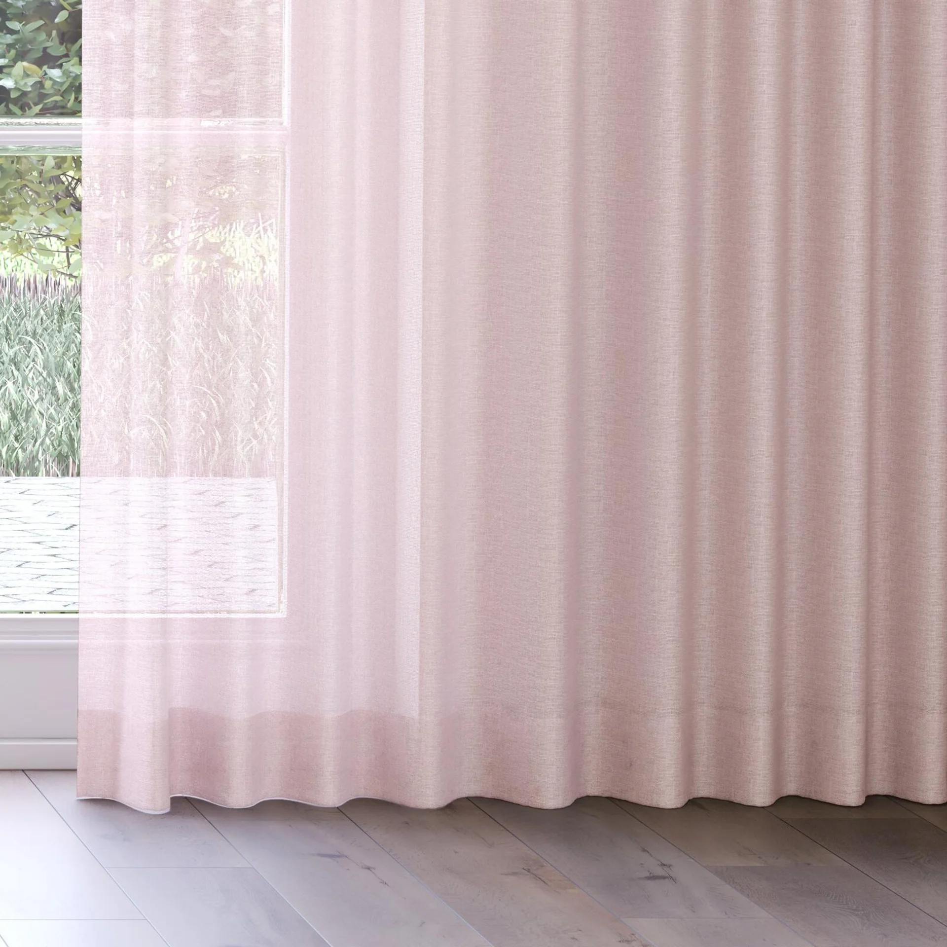 Bottom view of Focus Boudoir, on curtain rail