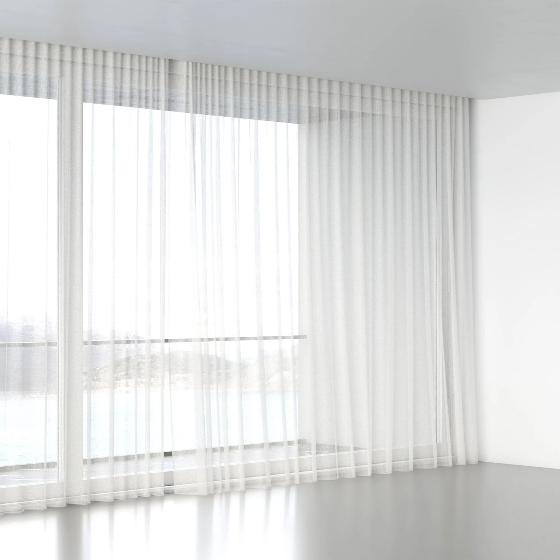 Full view of Cosmos Wool, wave pleat