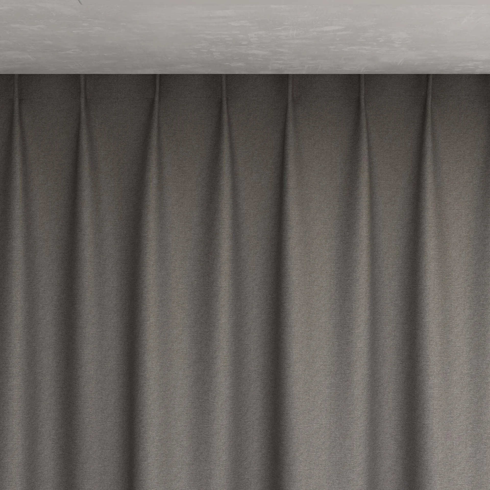 Top view of Duede Chinchilla, pinch pleat