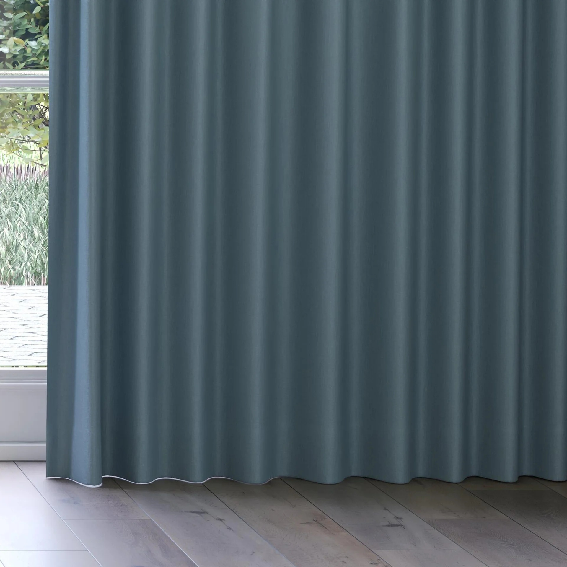 Bottom view of Eternal Lake, on curtain rail