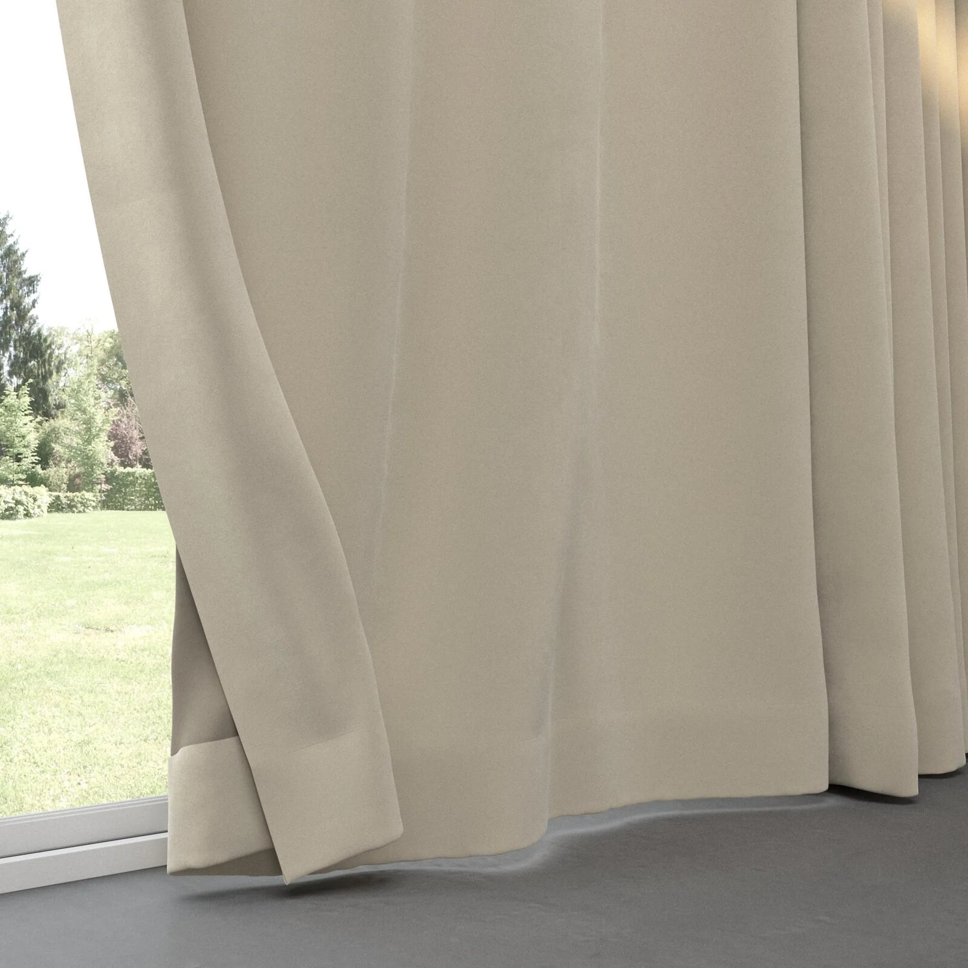 Bottom view of Verbier Sesame, pinch pleat