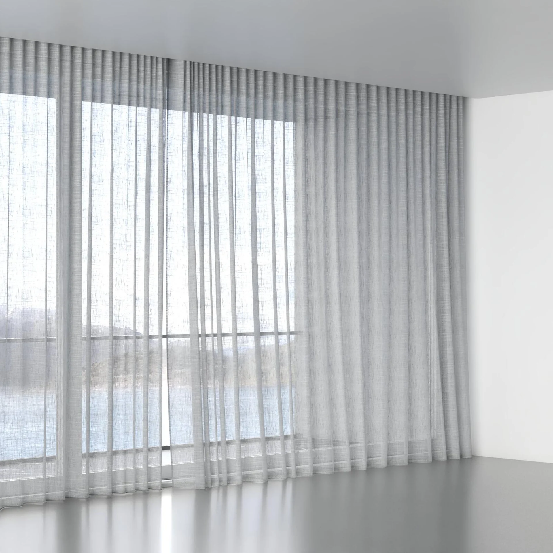 Full view of Zip Mouse, wave pleat