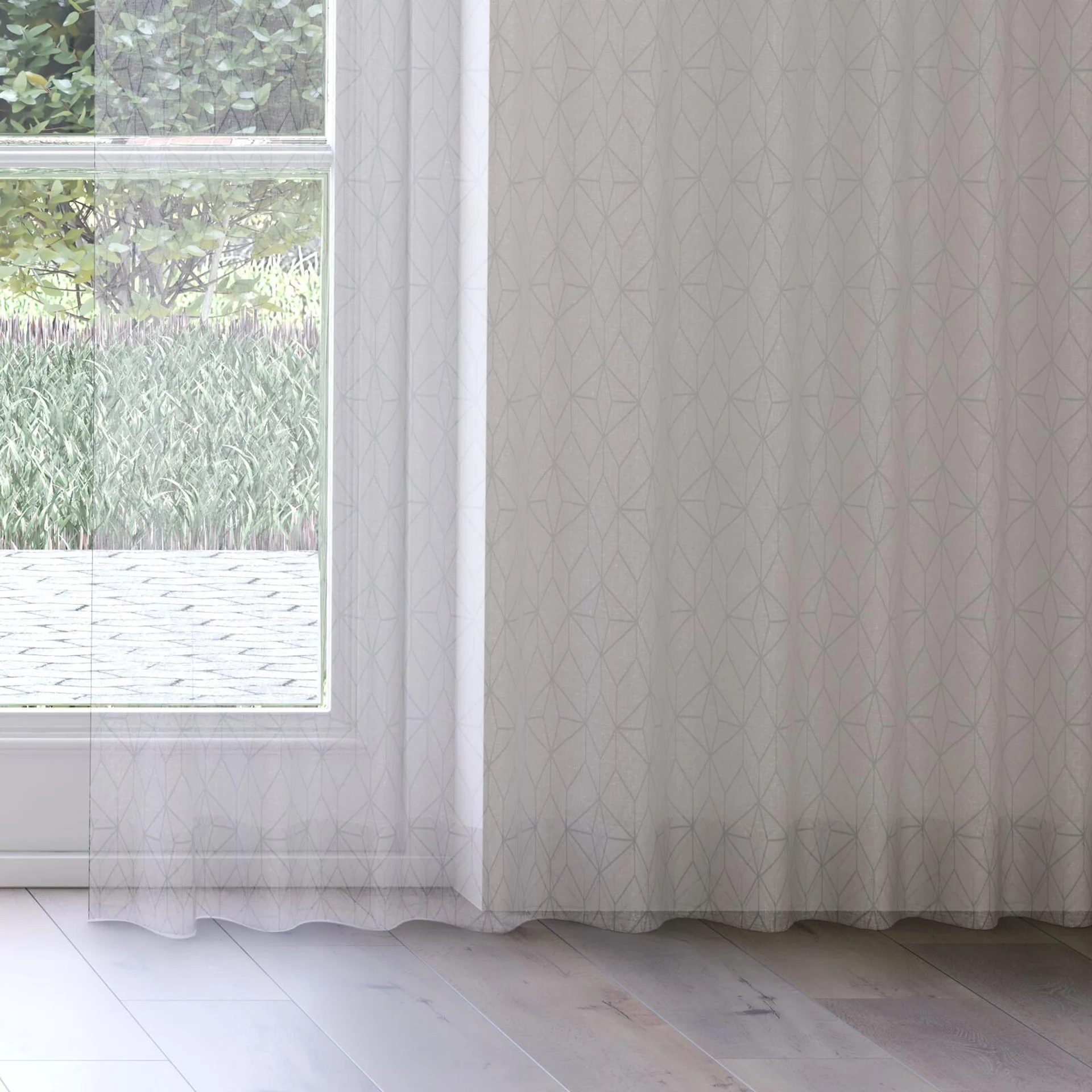 Bottom view of Alassio Horizon, on curtain rail