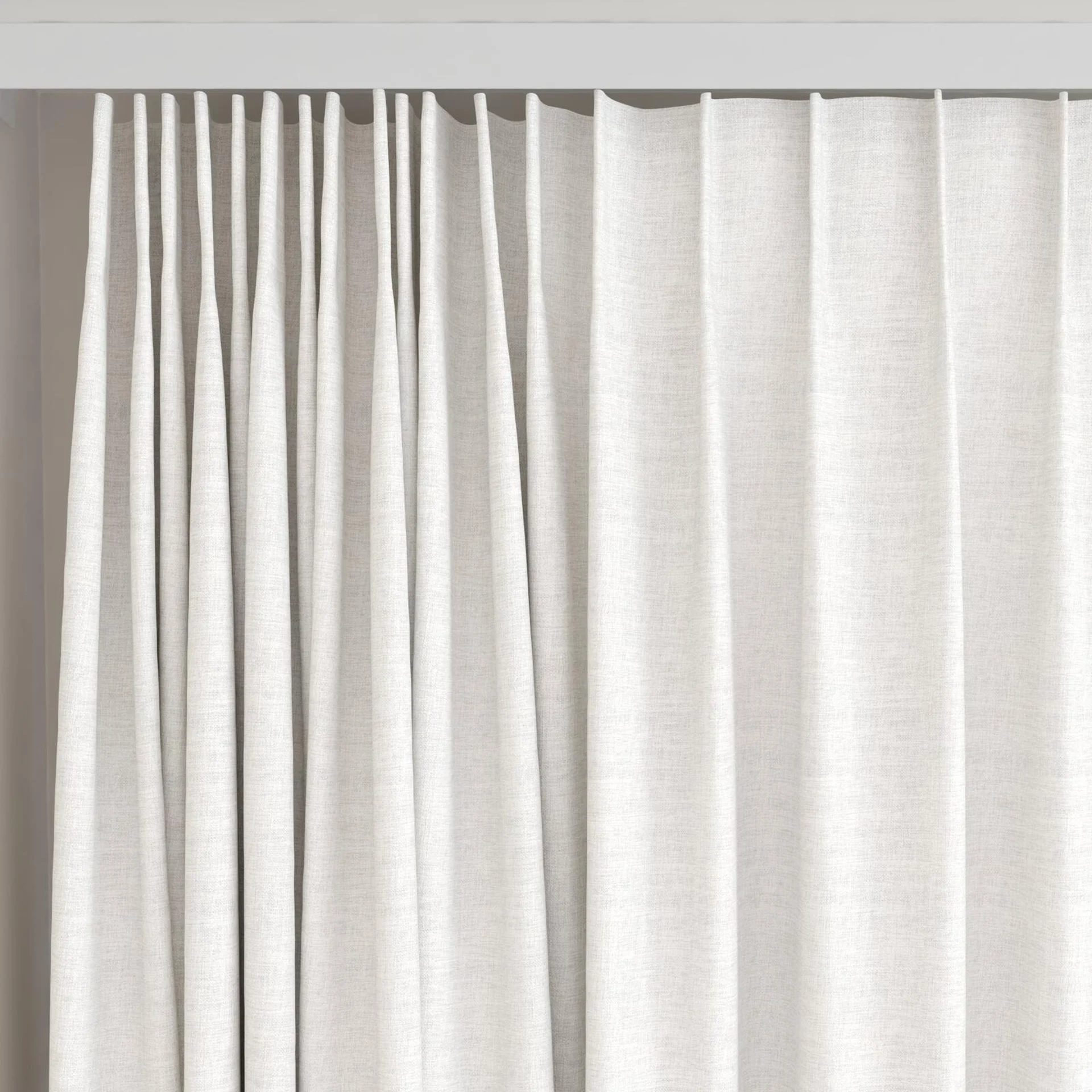 Top view of Envoy 2 Whisper 320cm, on curtain rail