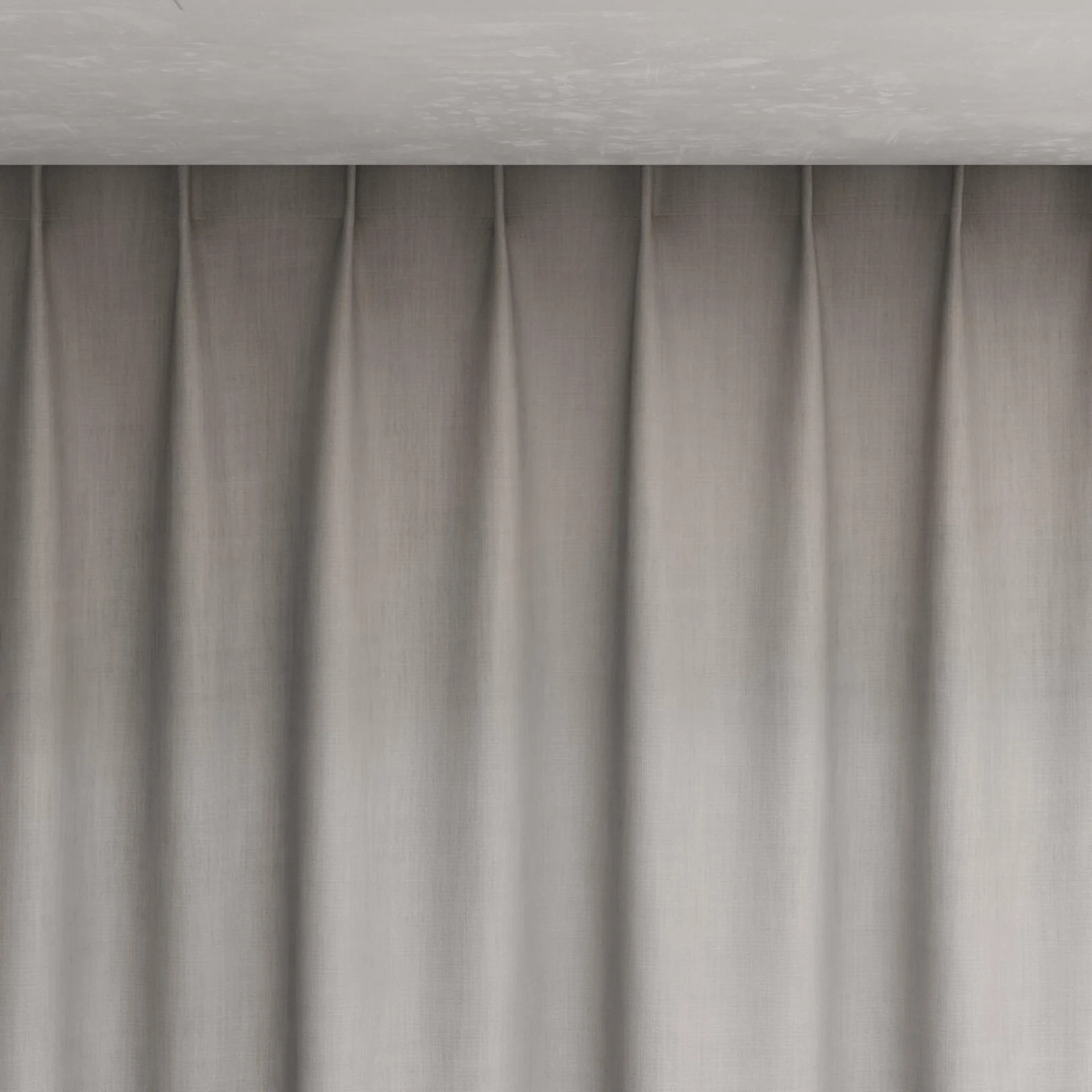 Top view of Lexicon Aluminium, pinch pleat