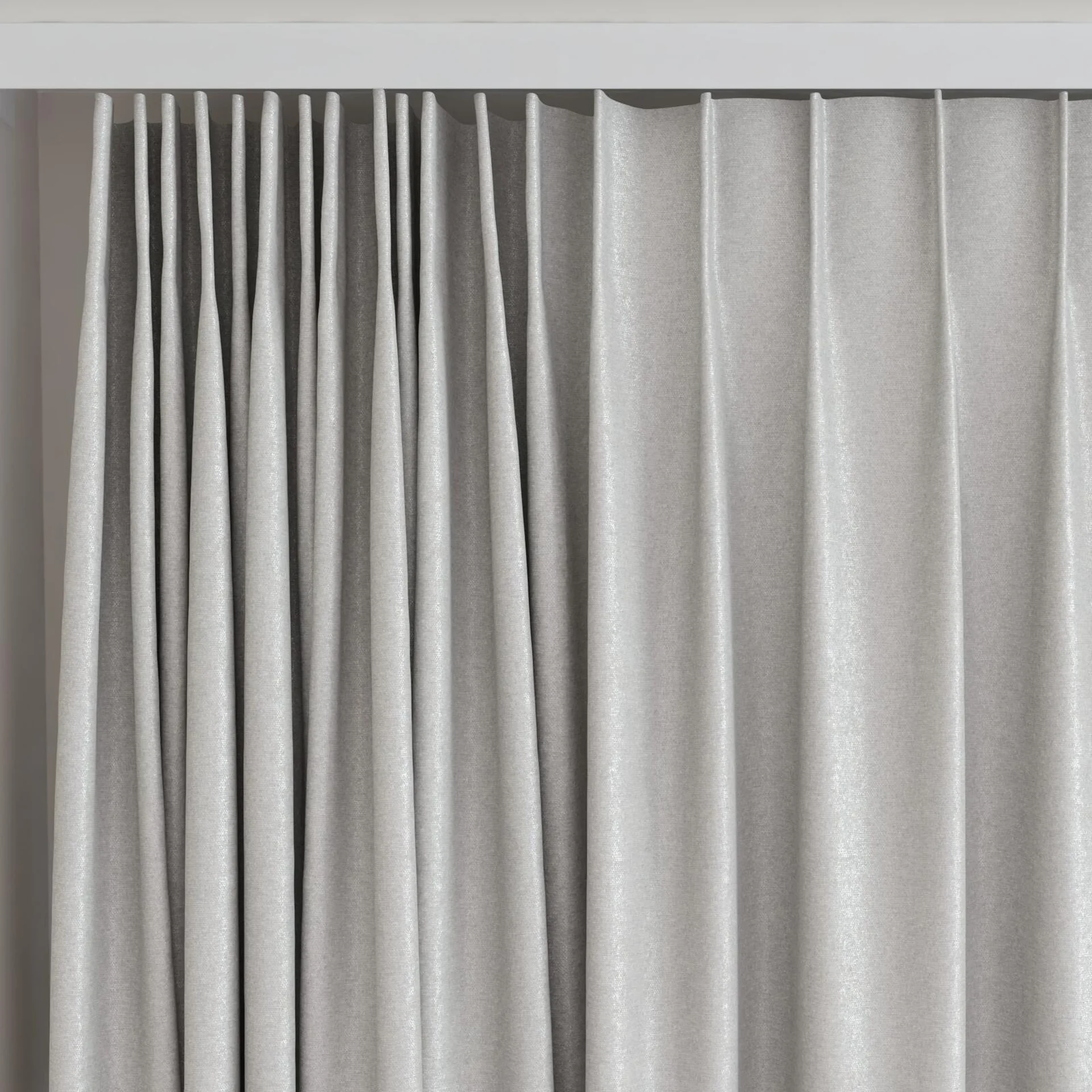 Top view of Recharge Rabbit, on curtain rail