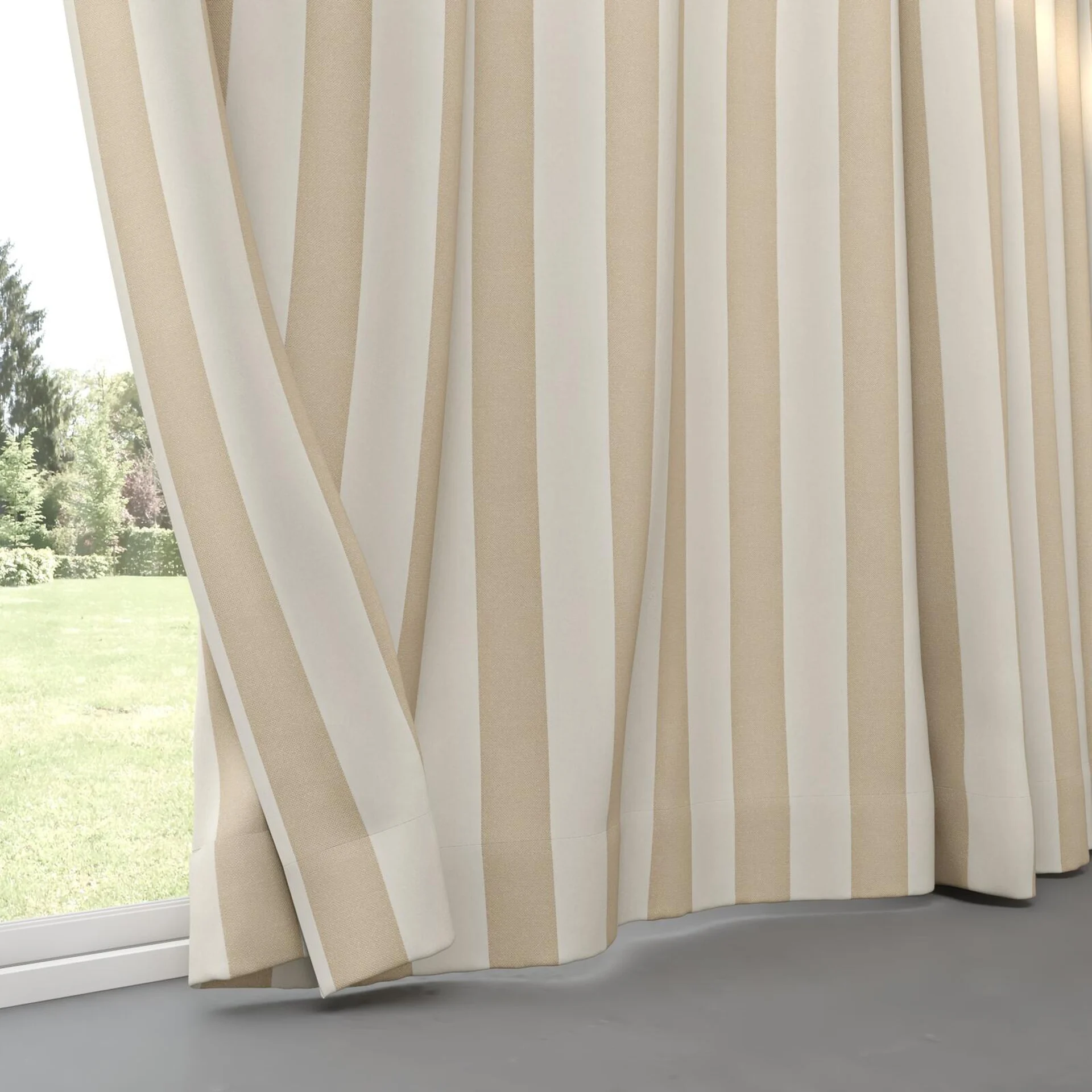 Bottom view of Nexus Dune, pinch pleat