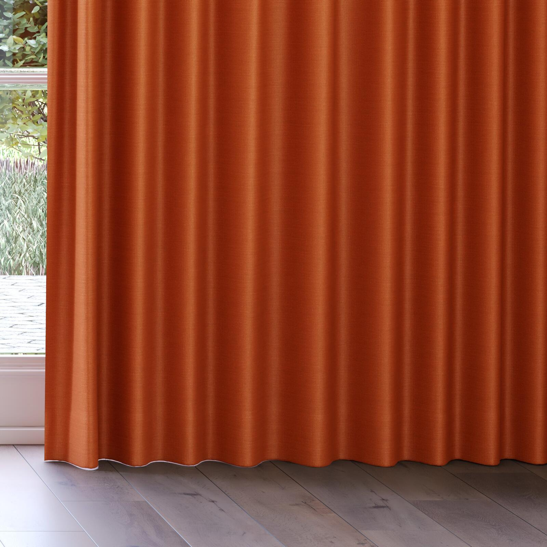 Bottom view of Linex Sienna, on curtain rail