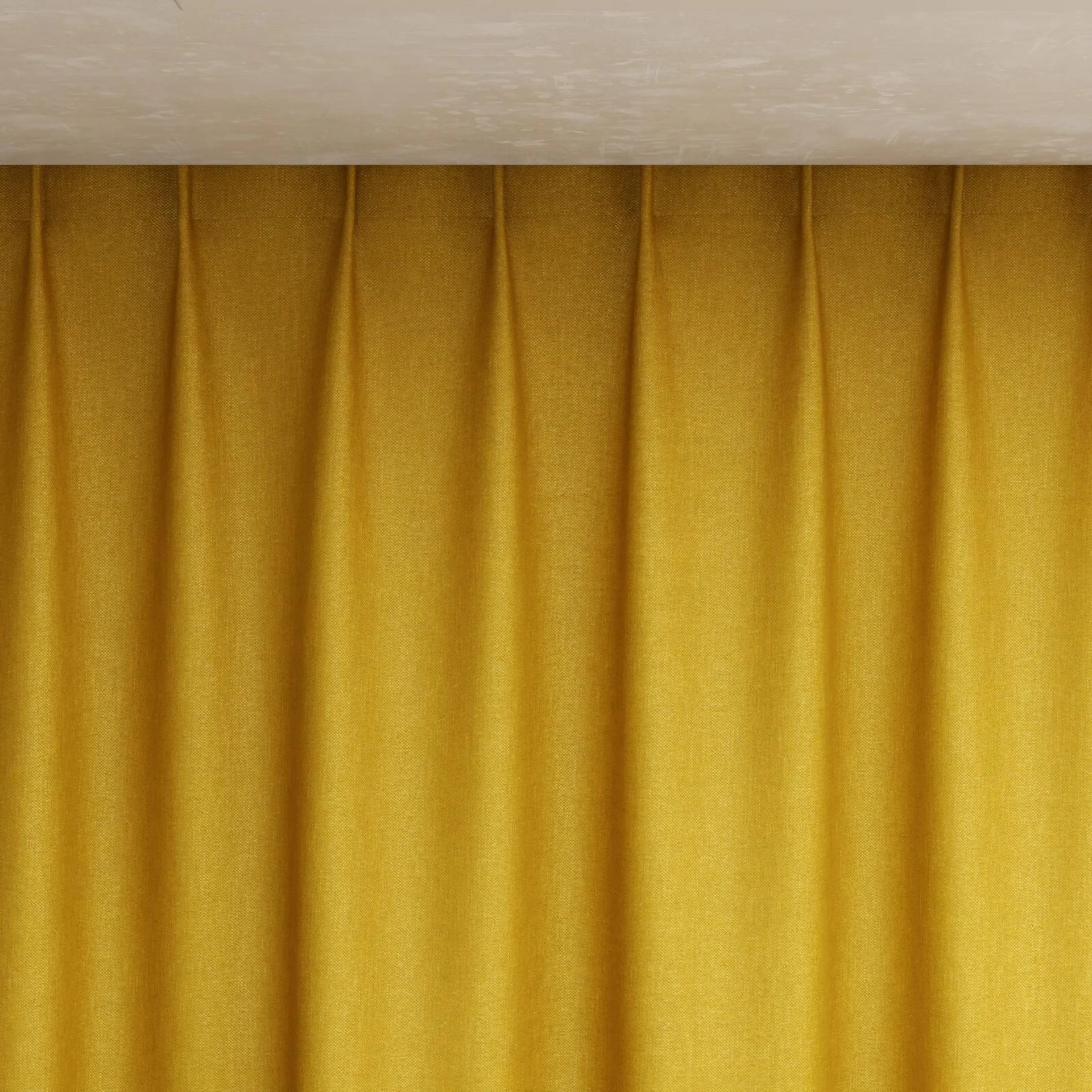 Top view of Bronco Gold, pinch pleat