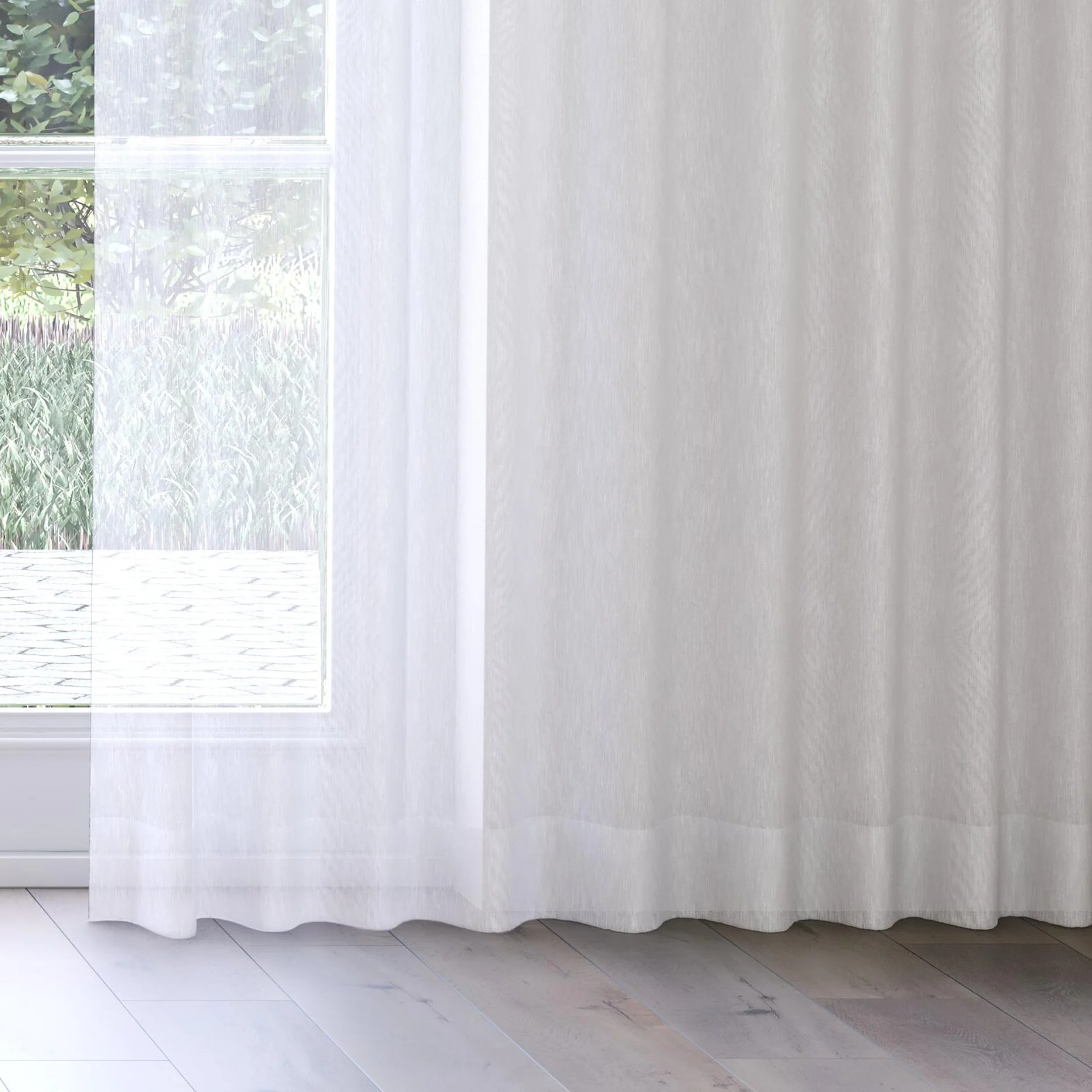 Bottom view of Stratus Dove, on curtain rail