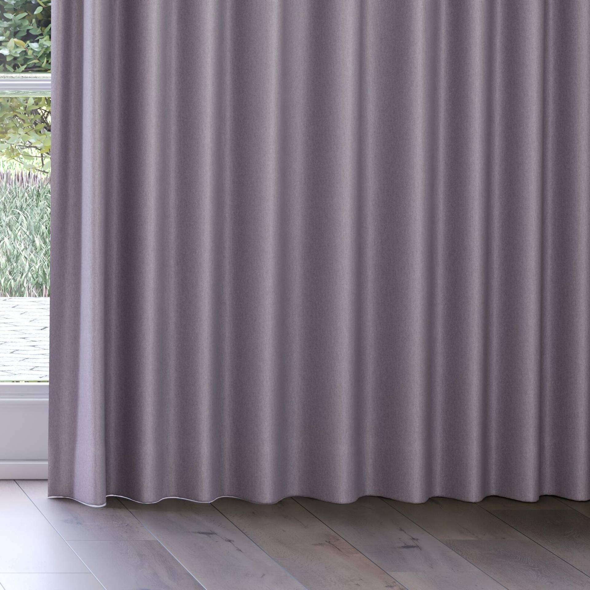 Bottom view of Woolly/Woolen Quartz, on curtain rail