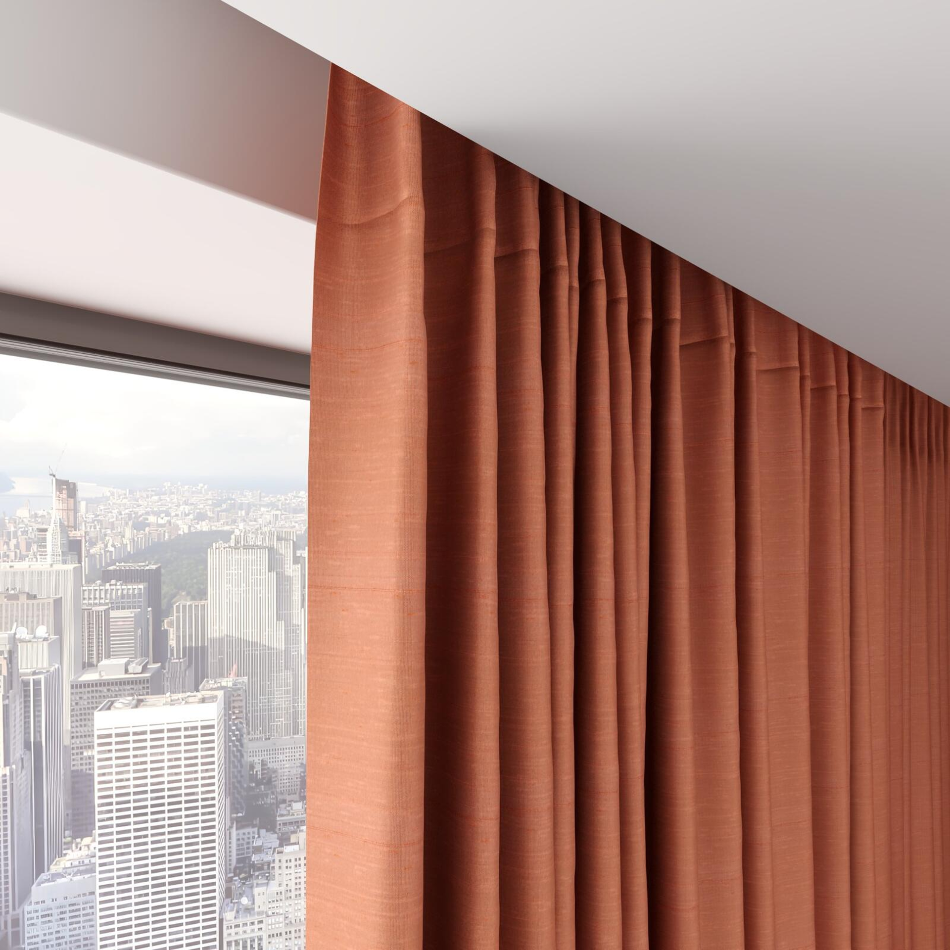 Top view of Silky Coral, on hidden rail