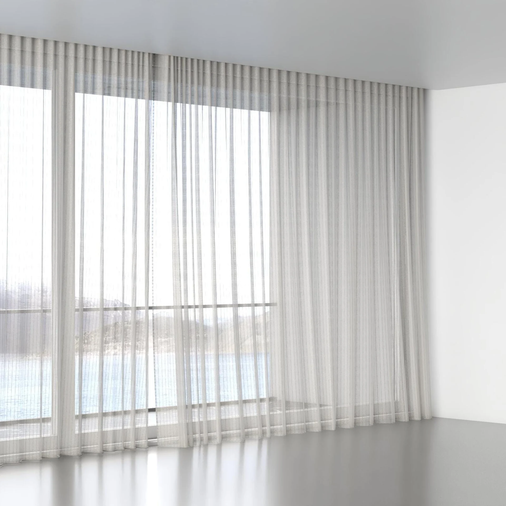 Full view of Nikau Stone, wave pleat