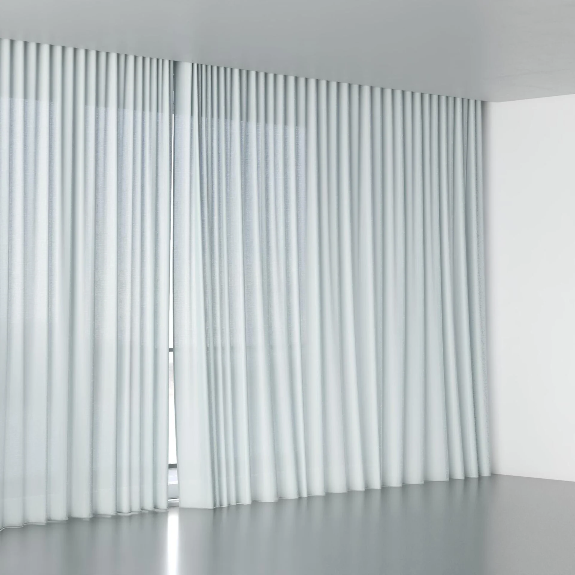Full view of Kite Dew, wave pleat