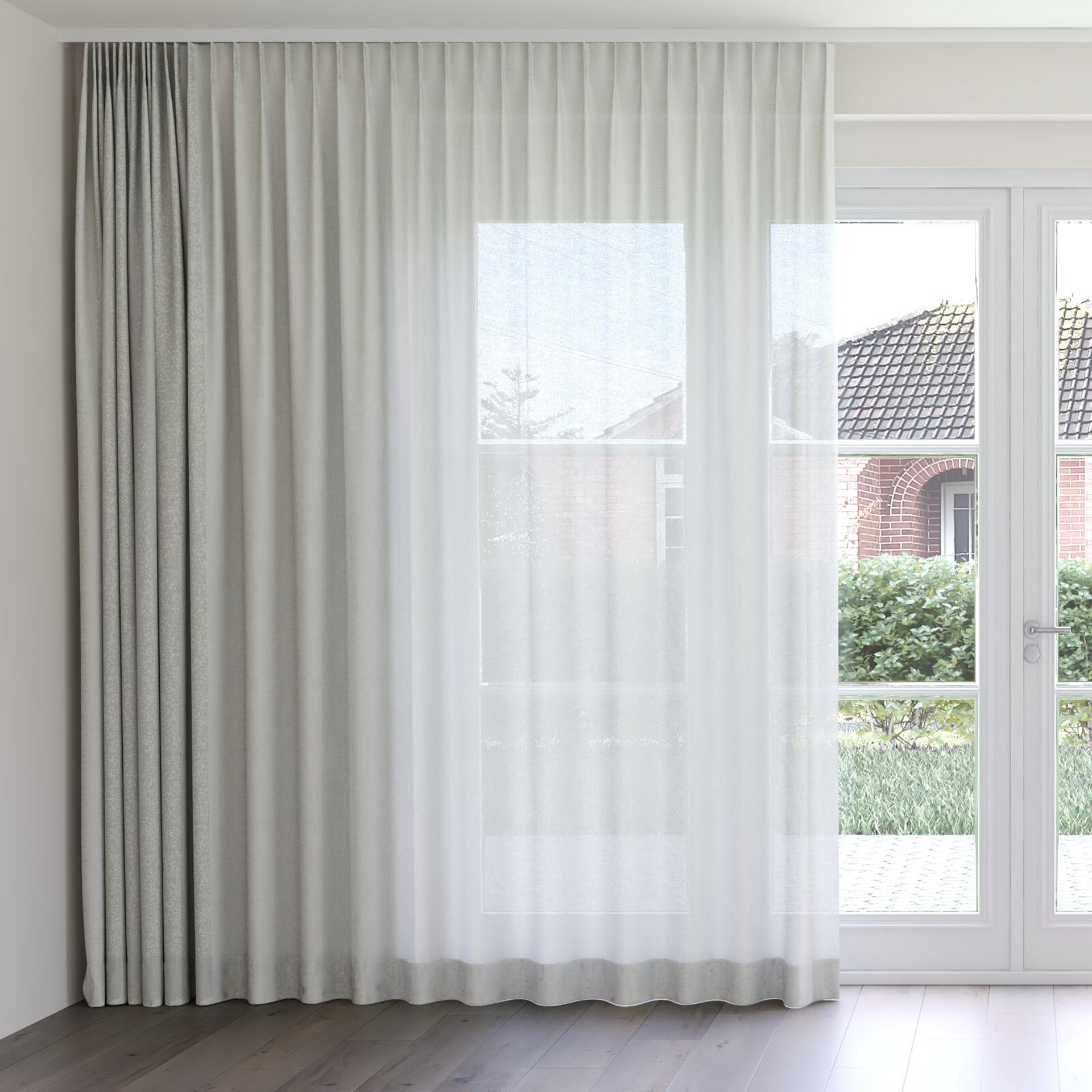 Front view of Revel Nile, on curtain rail