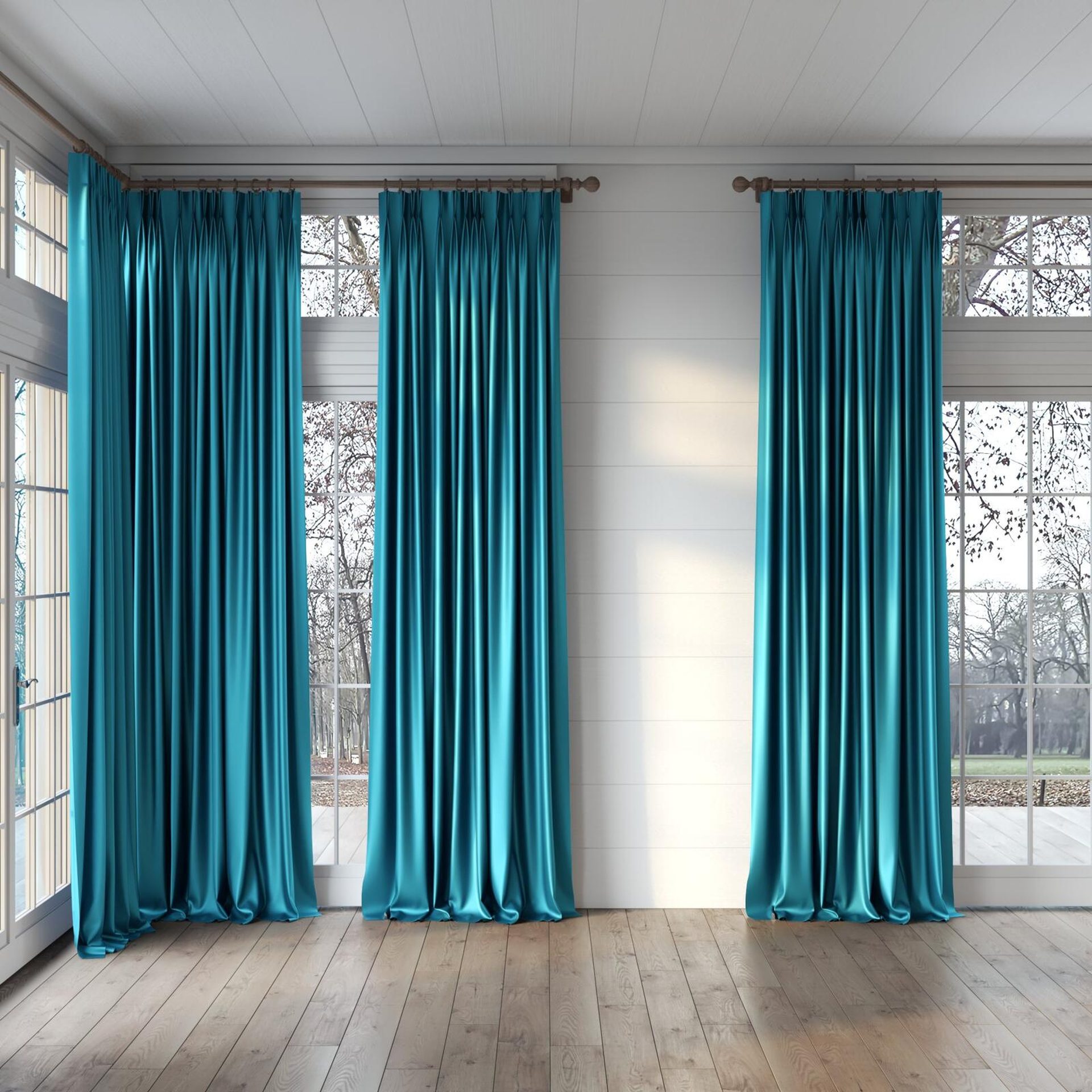 Full view of Moonbeam Hydro, puddled, on curtain rod