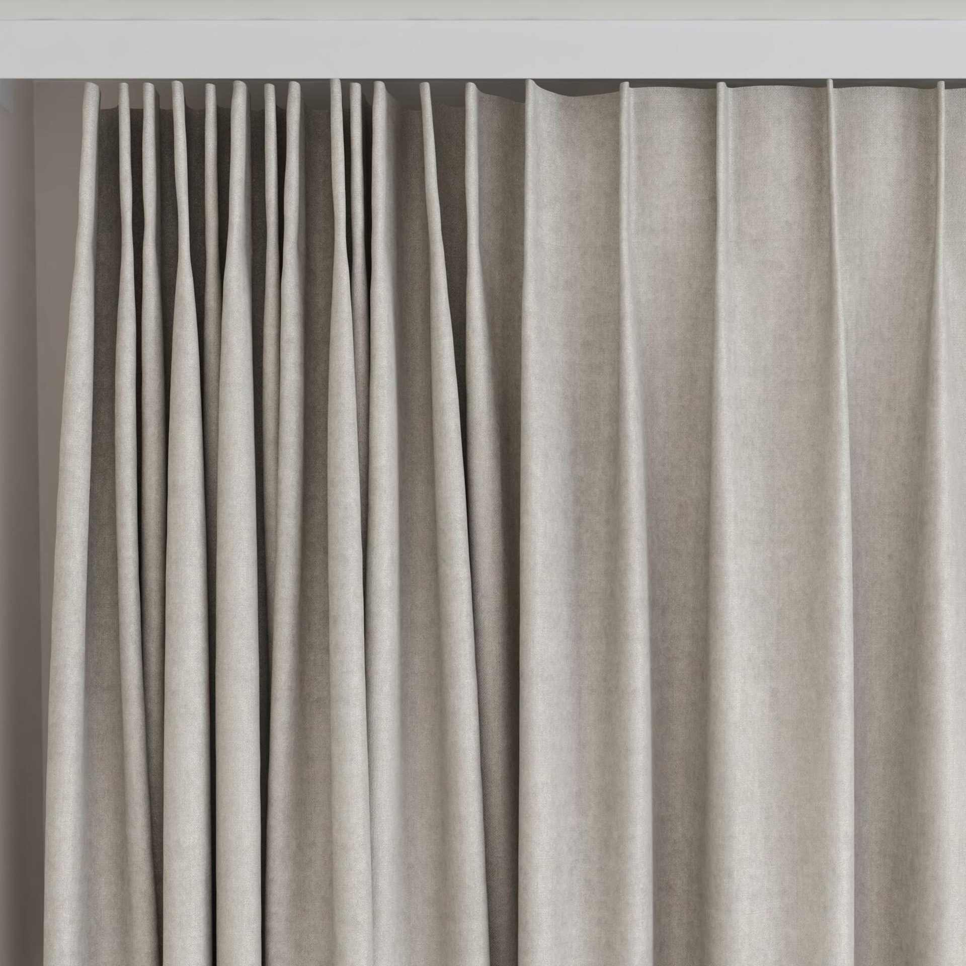 Top view of Monterey Paloma, on curtain rail
