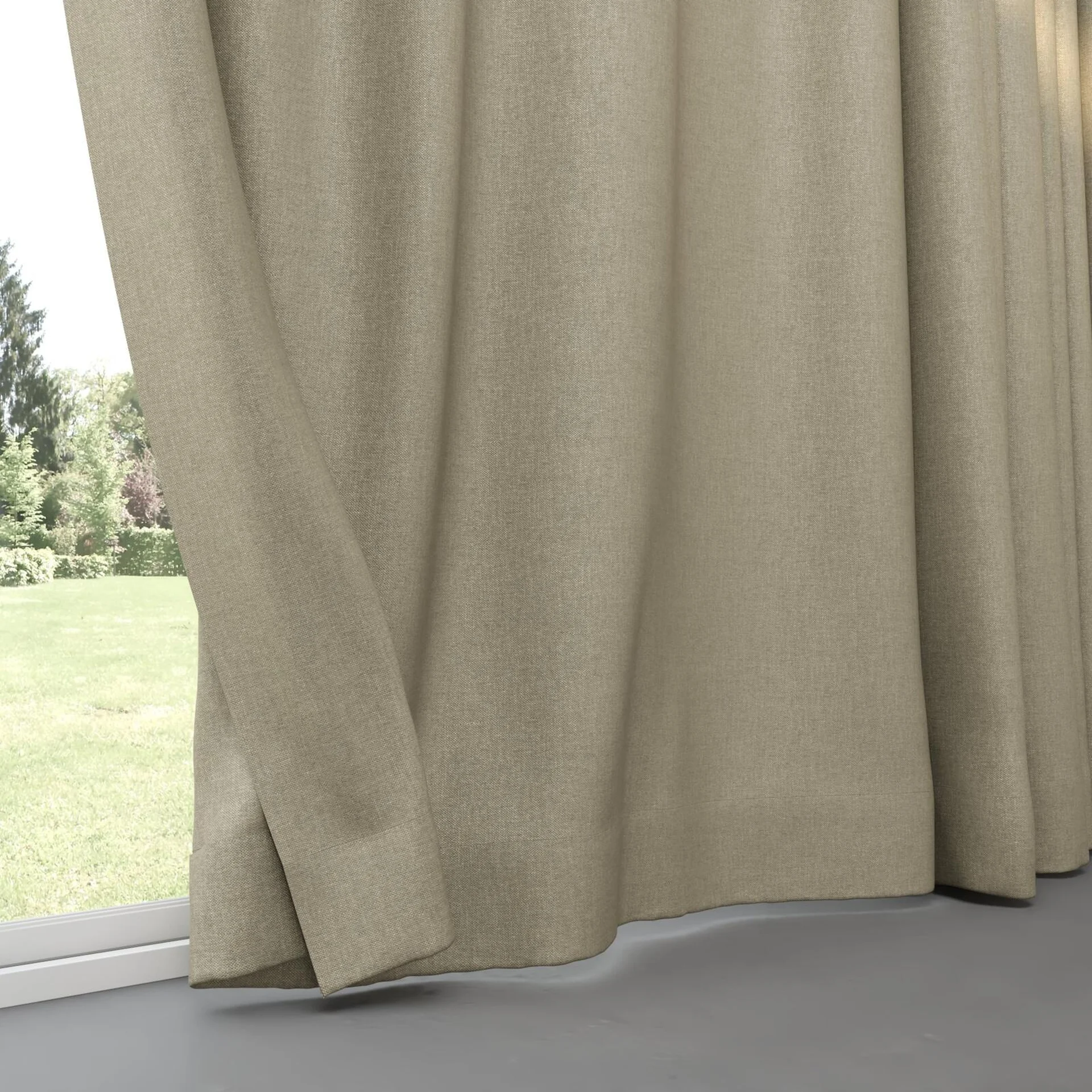 Bottom view of Perfecto Cement, pinch pleat