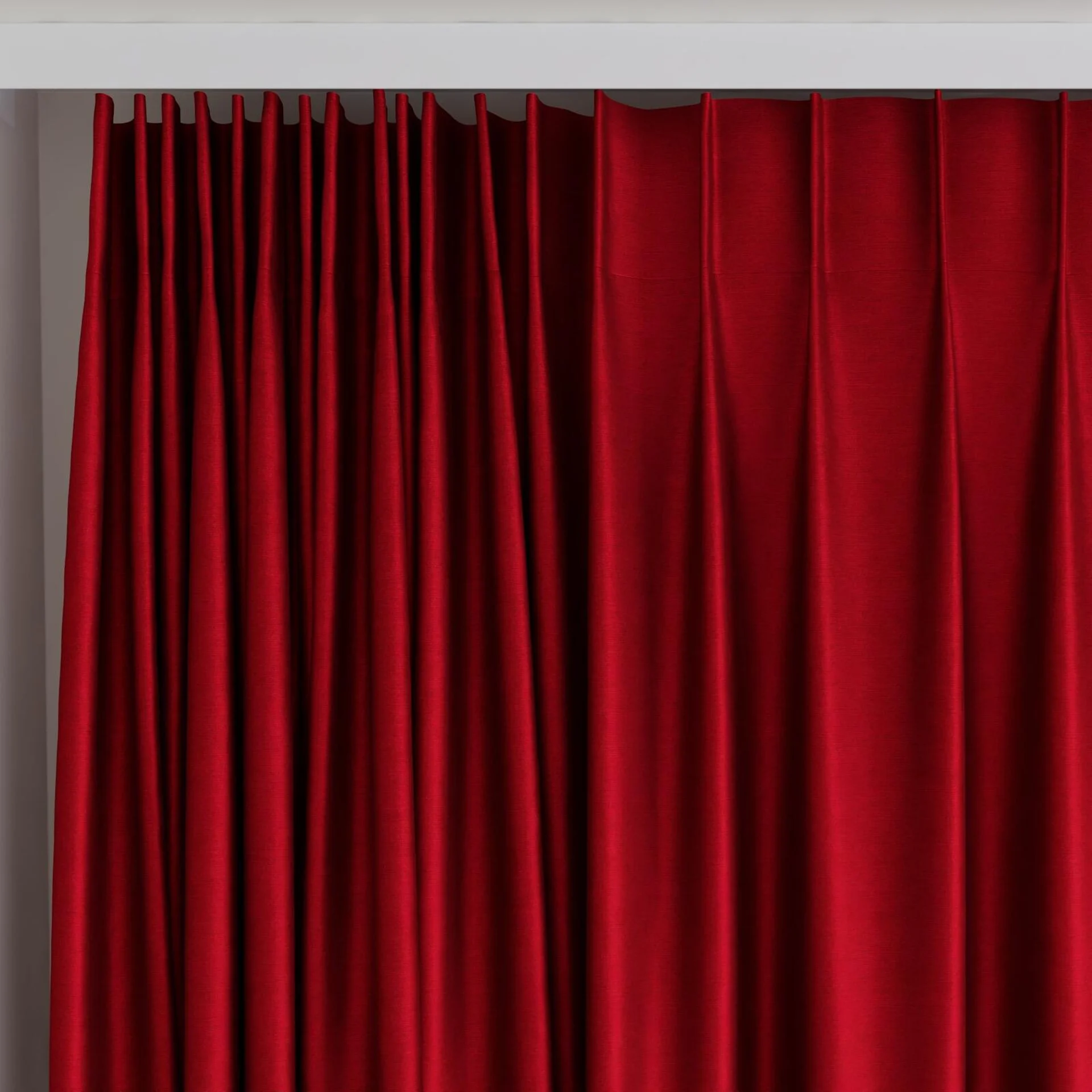 Top view of Mont Blanc Merlot, on curtain rail