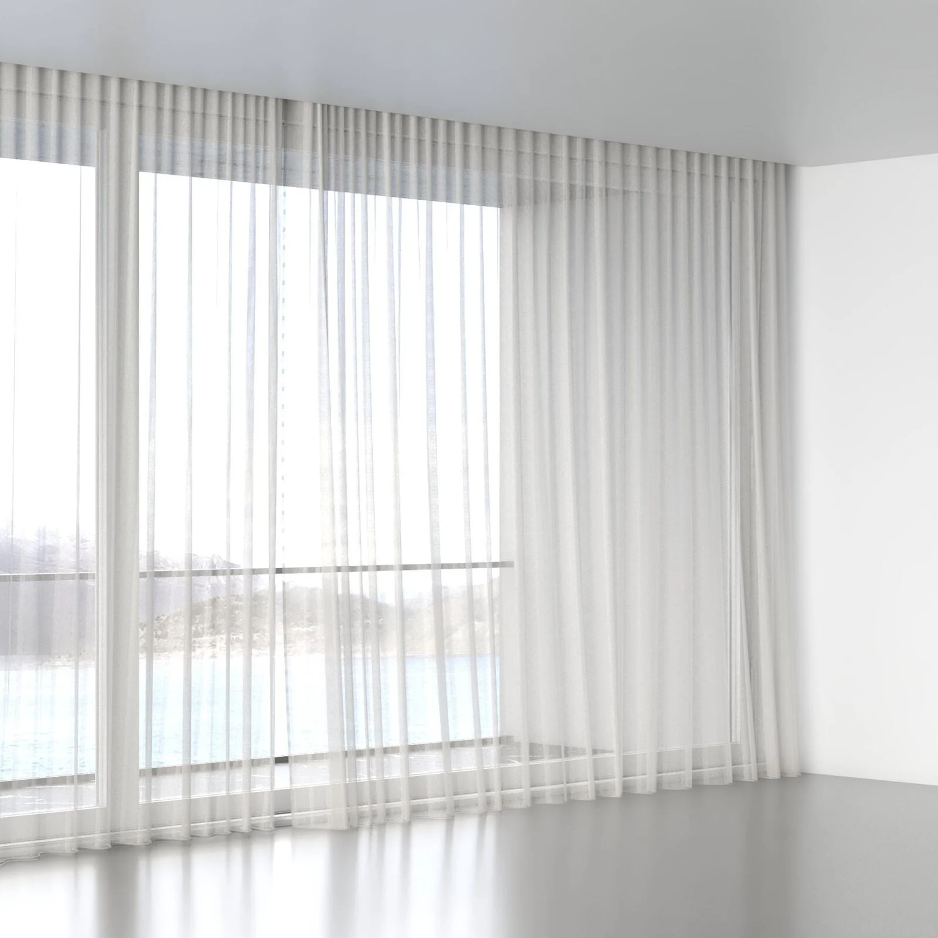 Full view of Camus Oyster, wave pleat