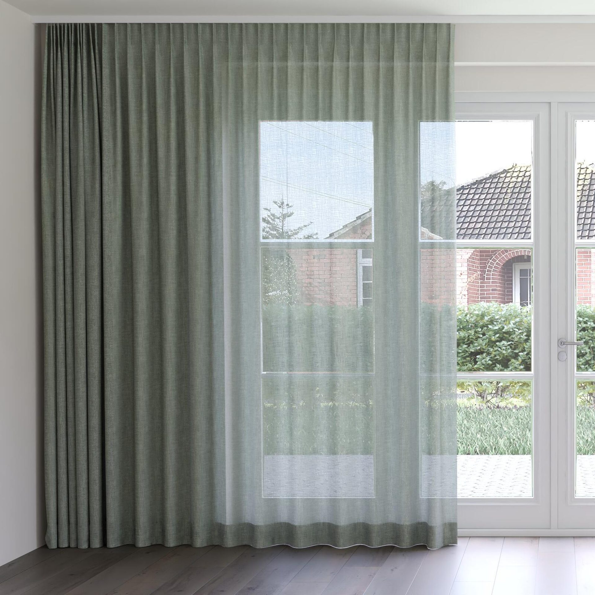 Front view of Motion Sage, on curtain rail
