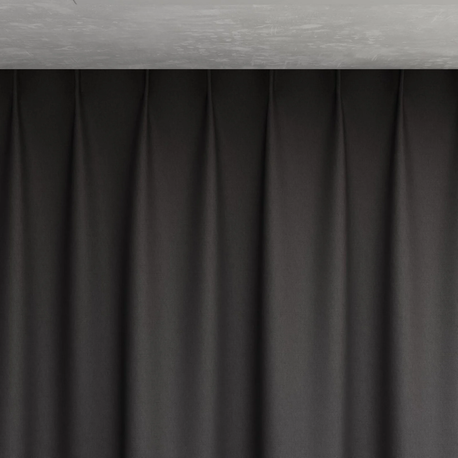 Top view of Urban Charcoal, pinch pleat