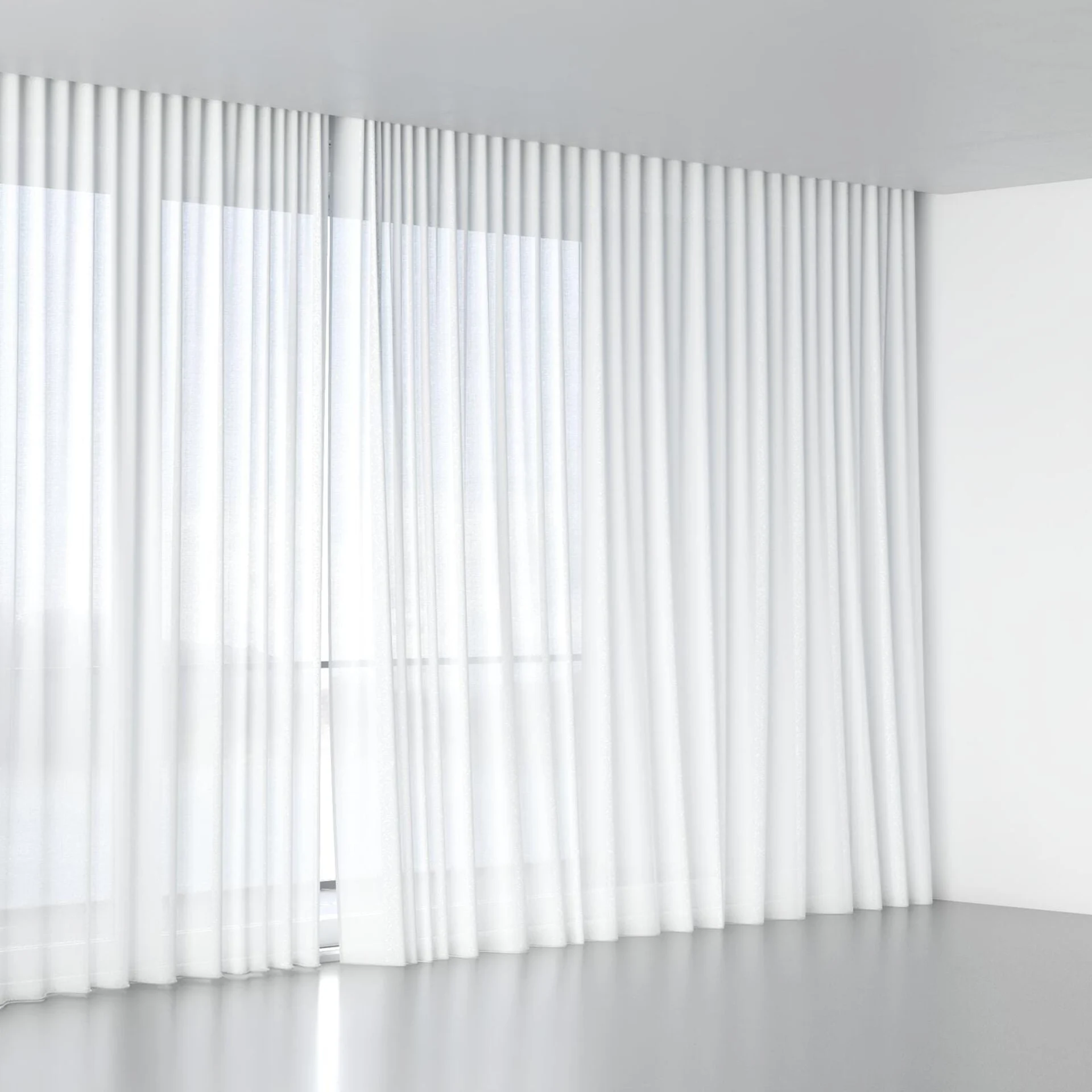 Full view of Kite Swan, wave pleat