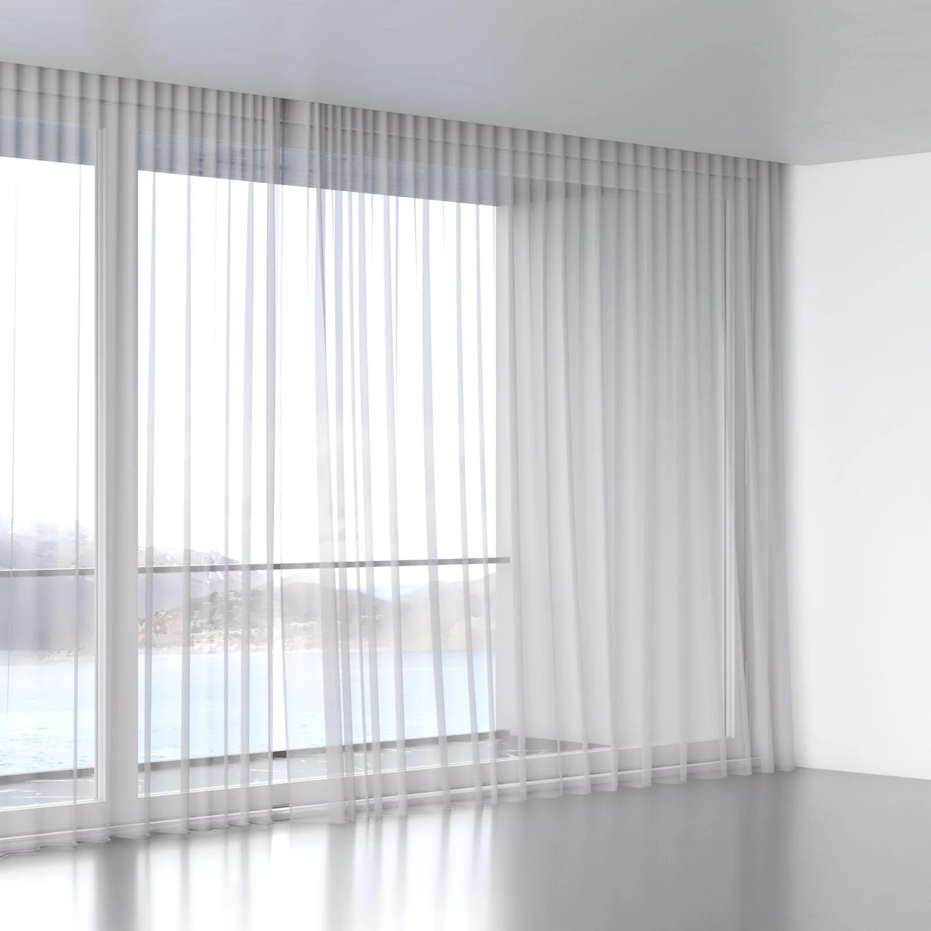 Full view of Xo Mountain, wave pleat