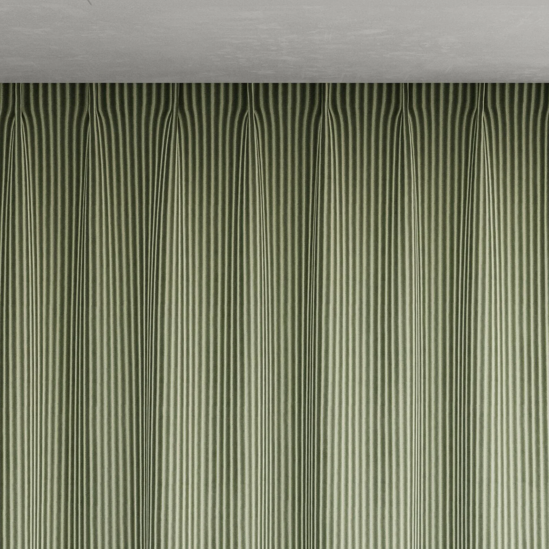 Top view of Embrace Linden, pinch pleat