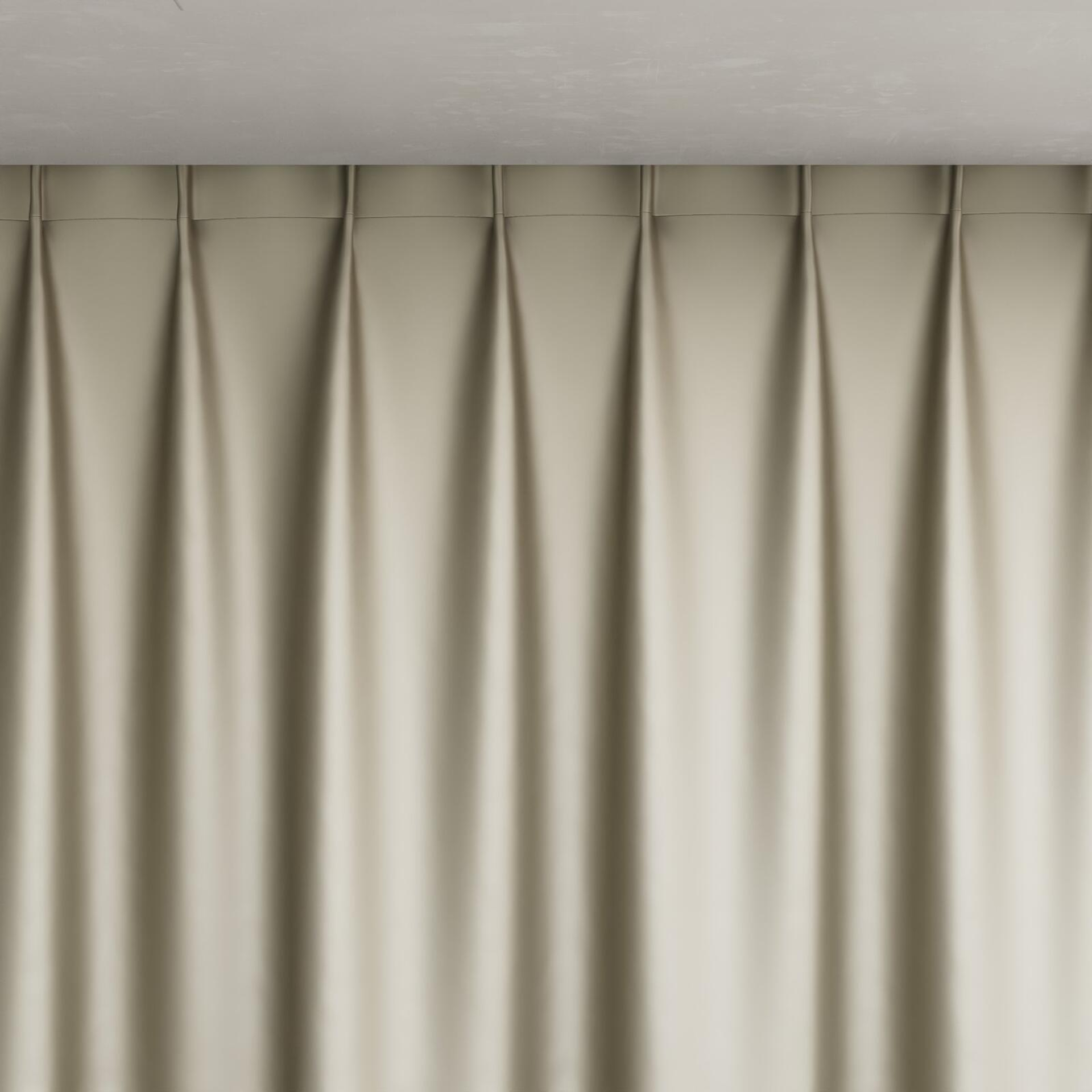 Top view of North Face Linen, pinch pleat