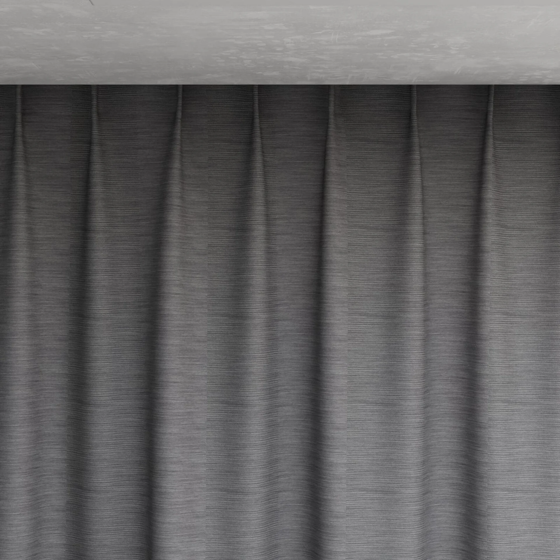 Top view of Borneo Uncoated Slate, pinch pleat