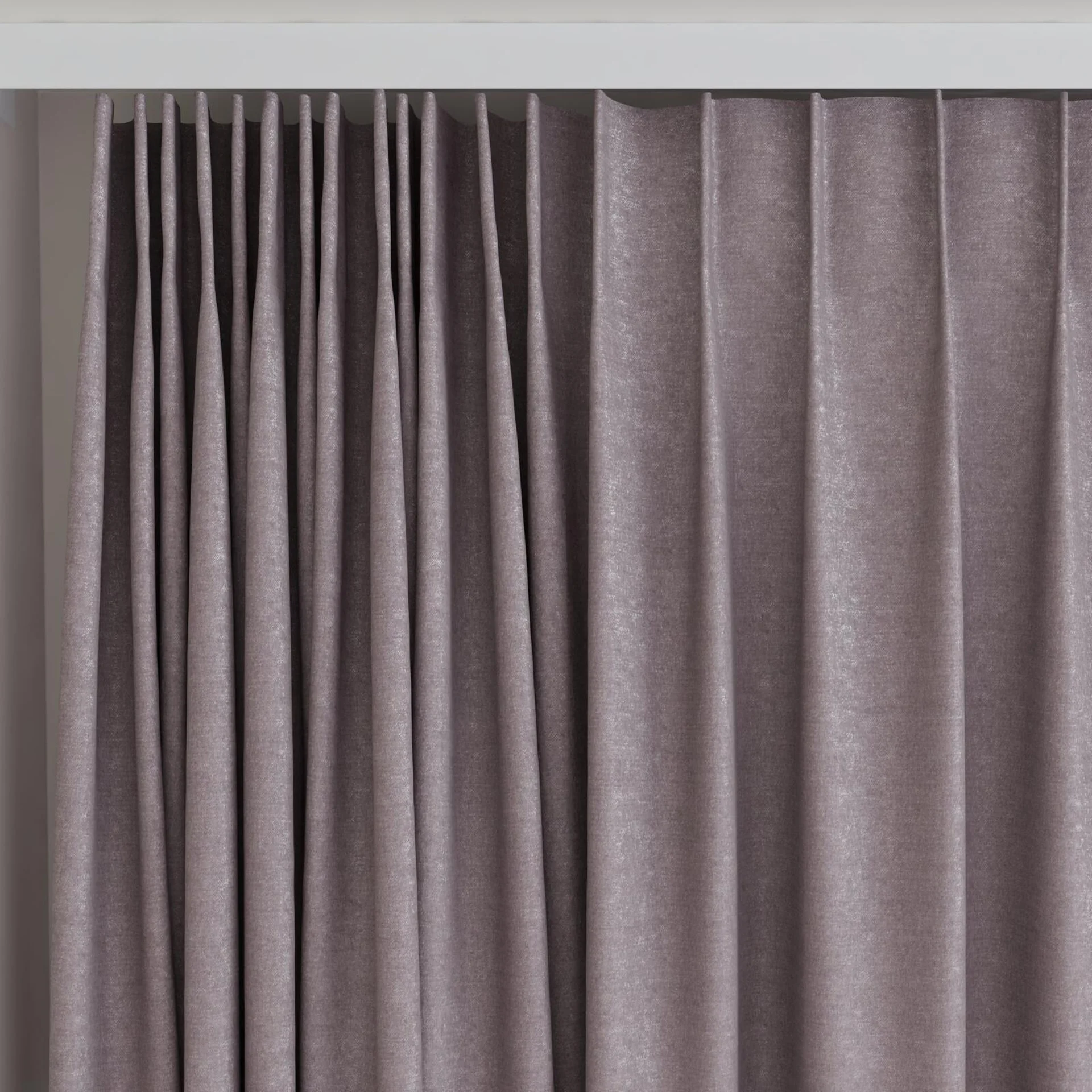 Top view of Drama Flint, on curtain rail