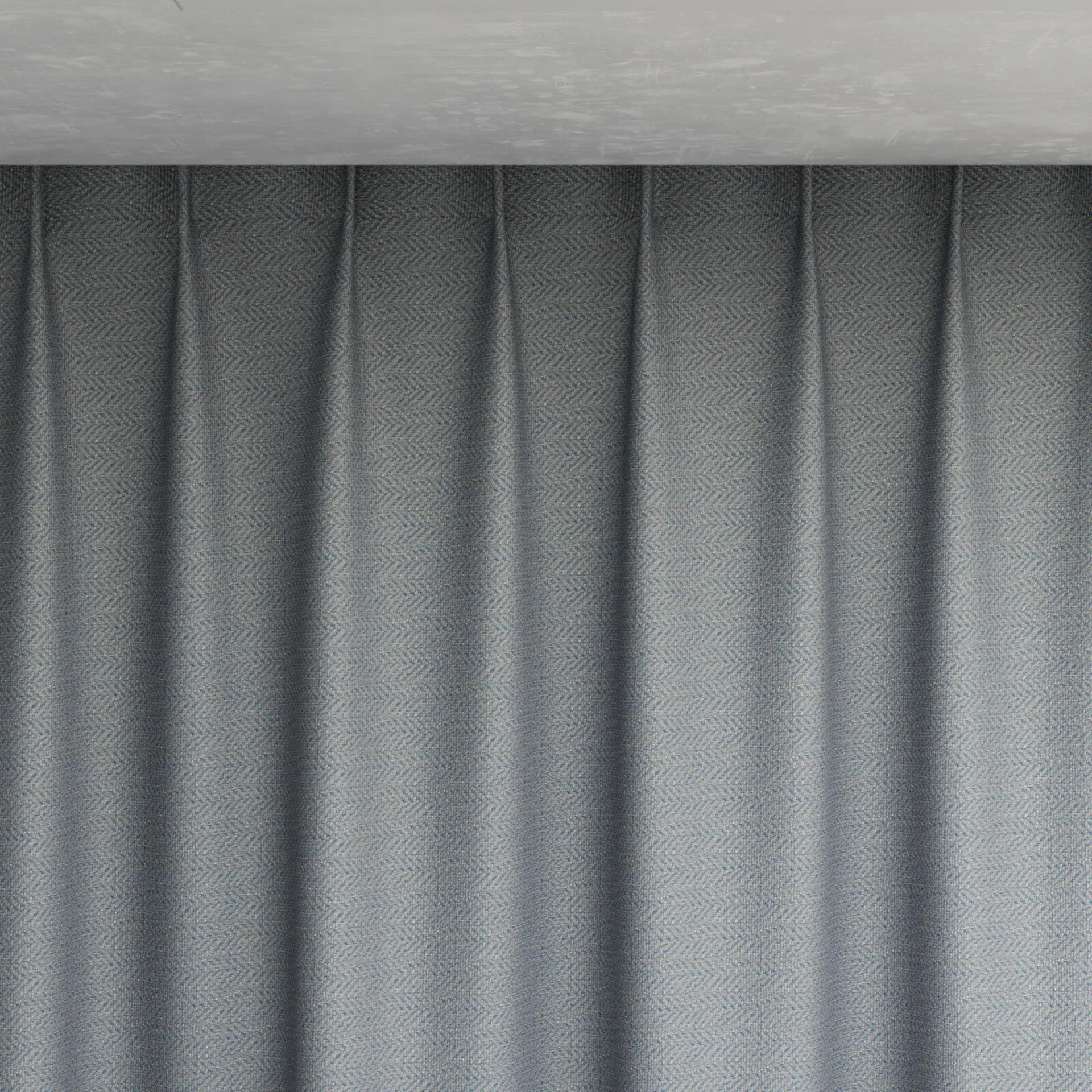 Top view of Kaomoji Mosaic, pinch pleat
