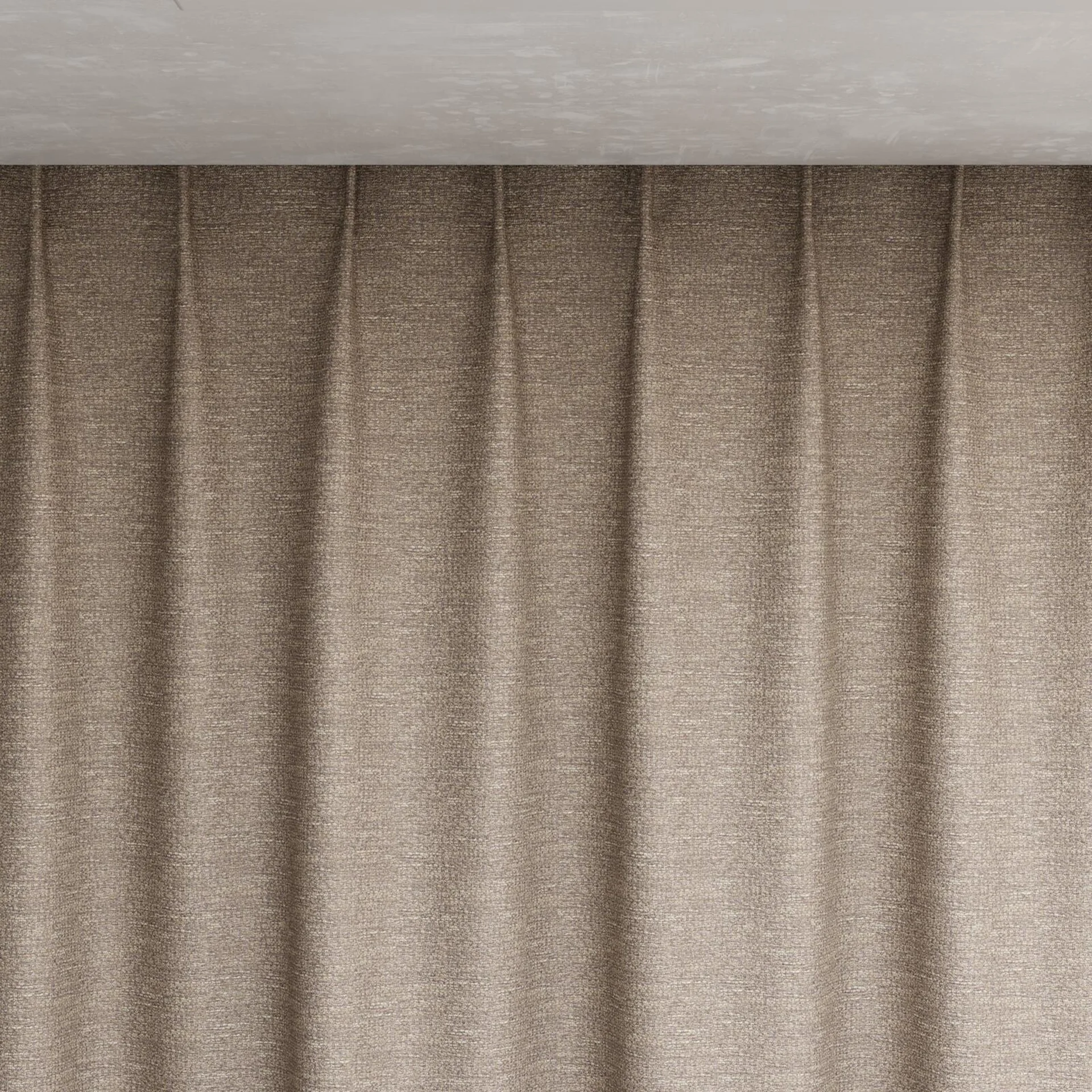 Top view of Ecliptic Orchid, pinch pleat