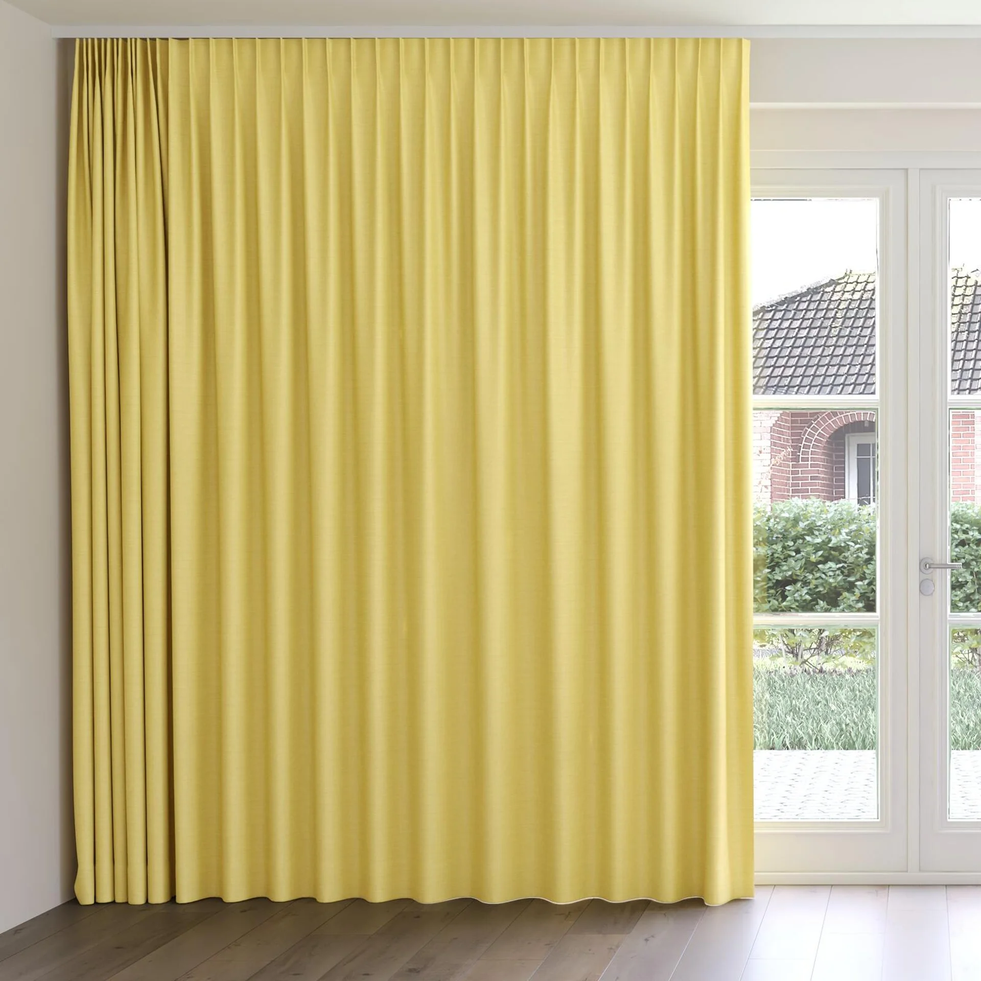 Front view of Linex Pineapple, on curtain rail