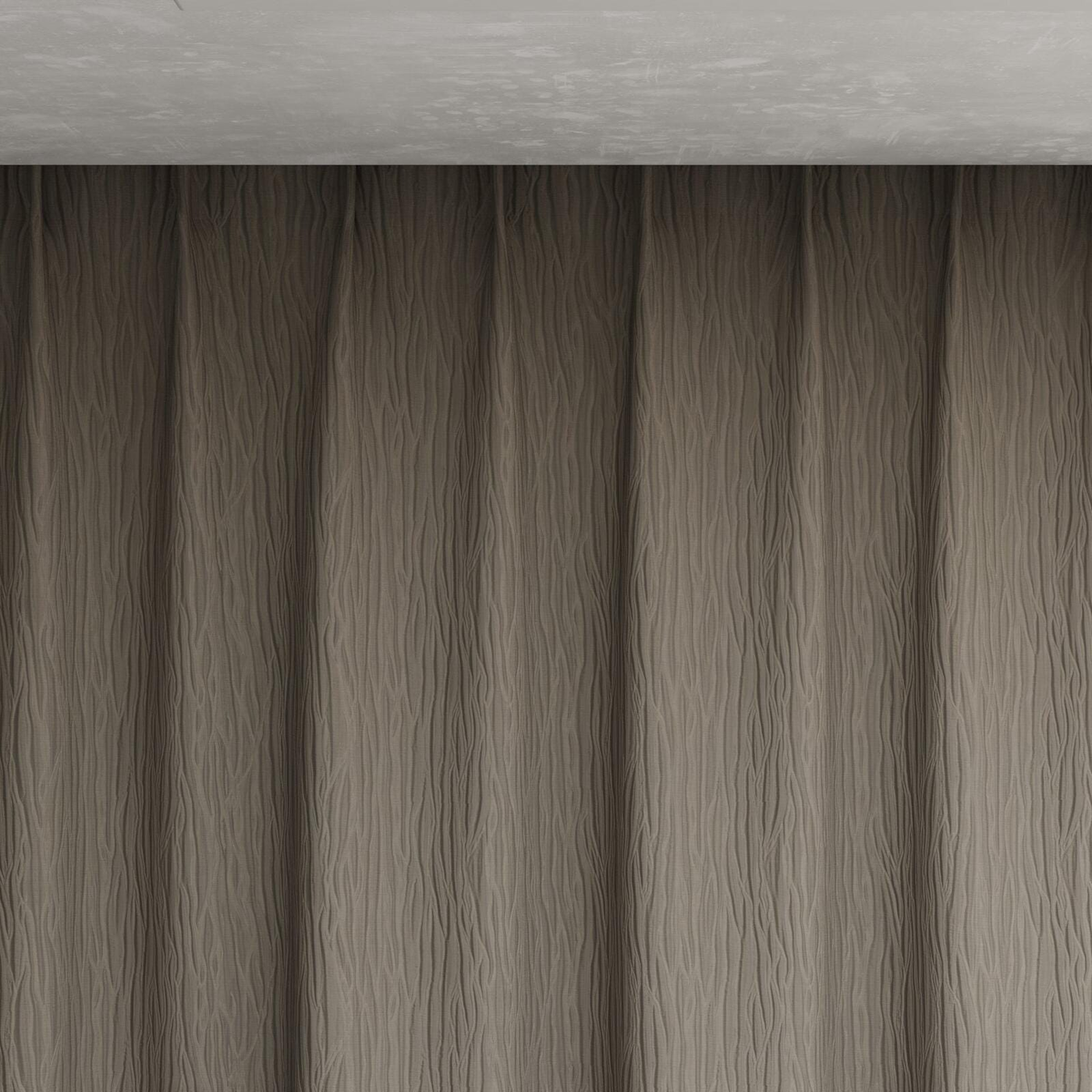 Top view of Sandrift Sepia, pinch pleat