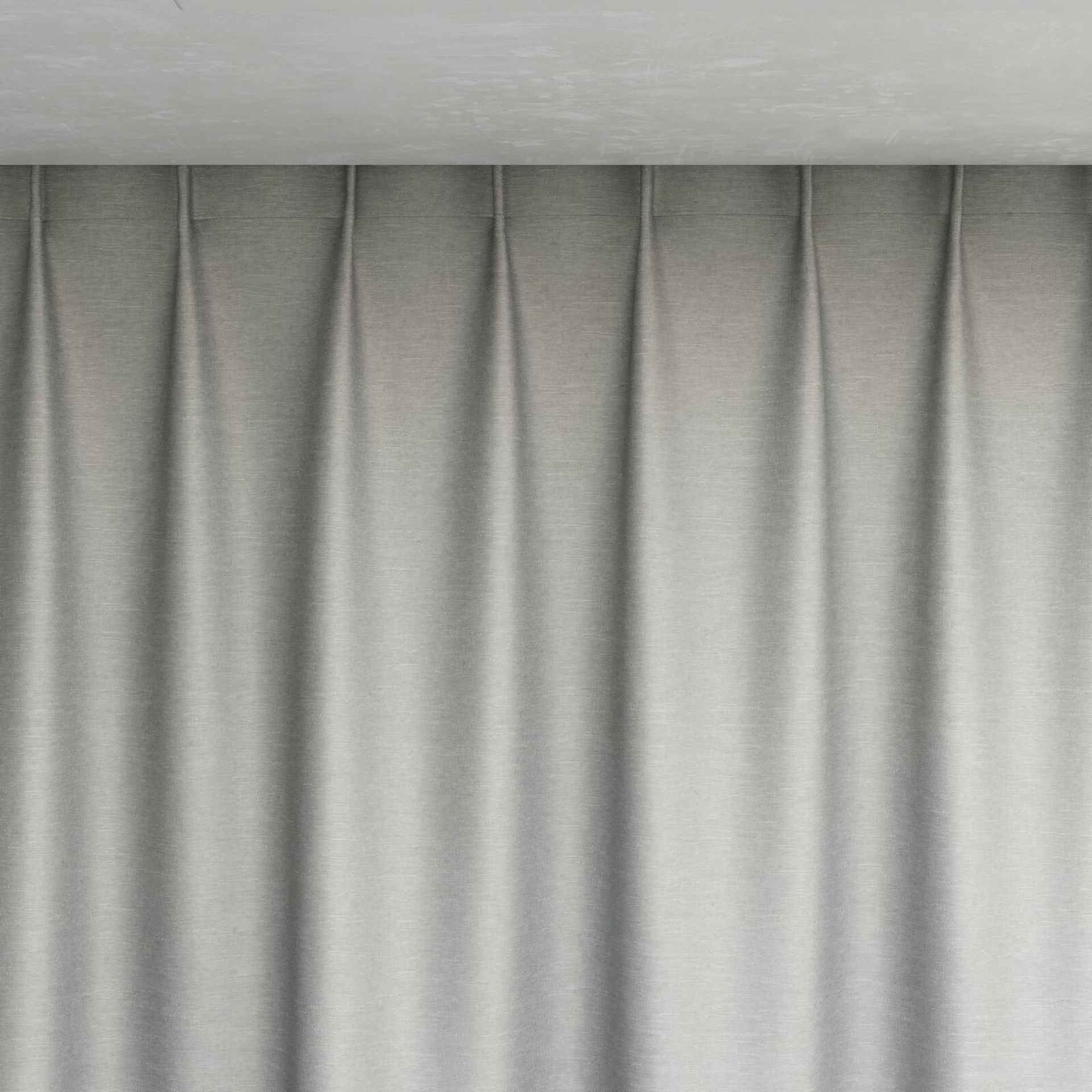 Top view of Provence Silver, pinch pleat