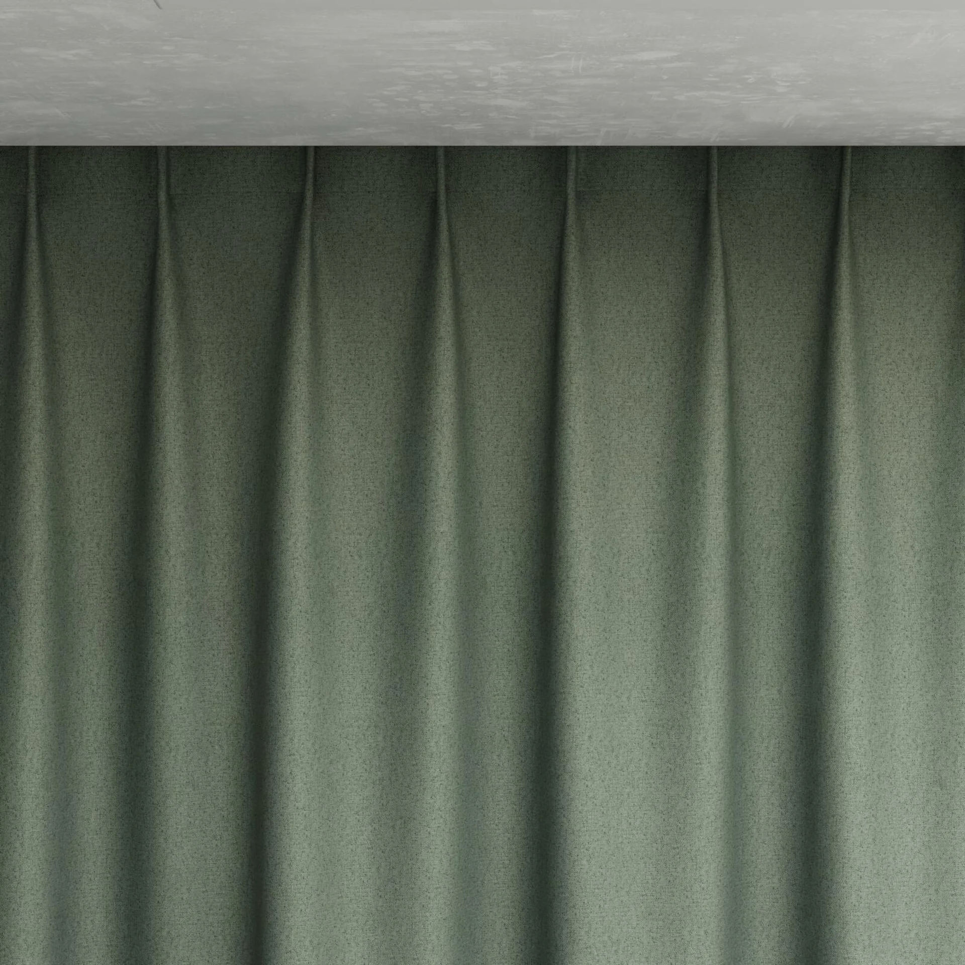Top view of Liberate Sage, pinch pleat