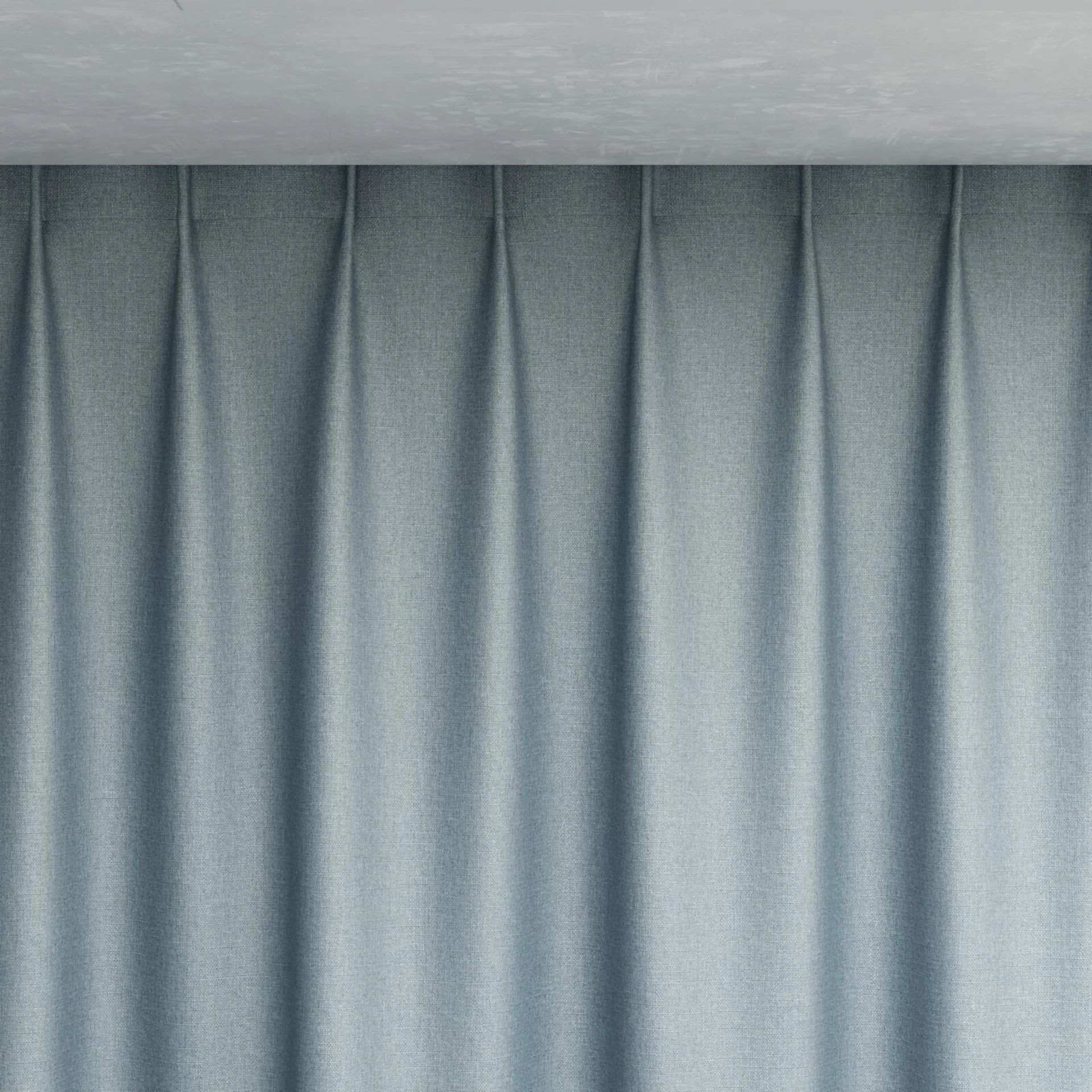 Top view of Jupiter Sky, pinch pleat
