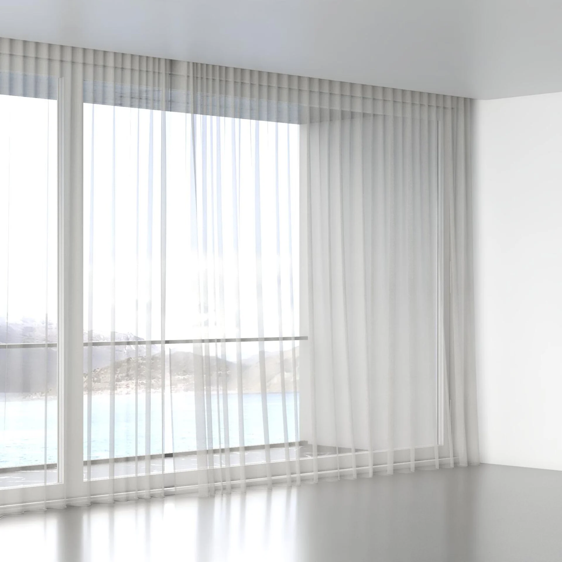 Full view of Audiance Shell, wave pleat