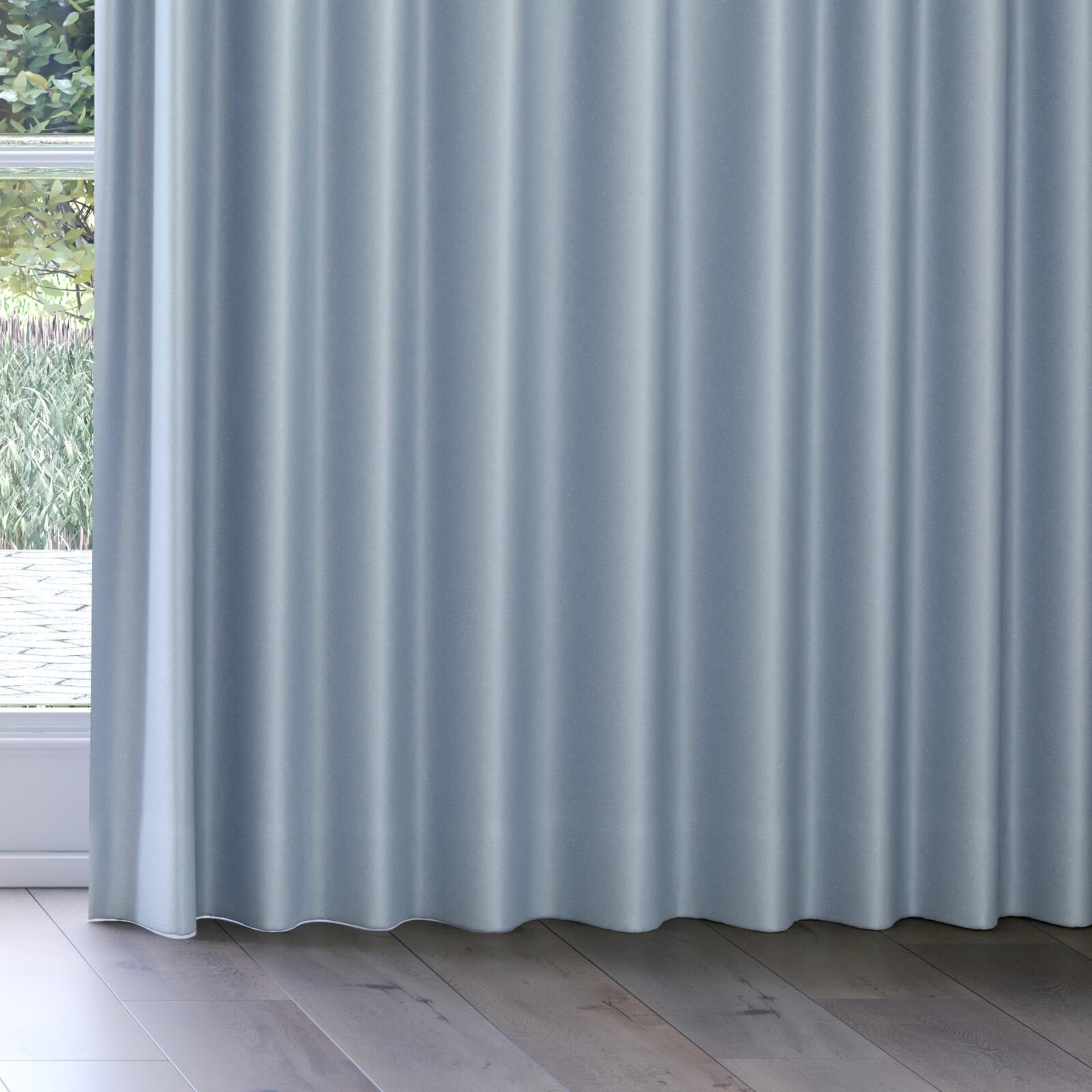 Bottom view of Stellar Blackout Cloud, on curtain rail