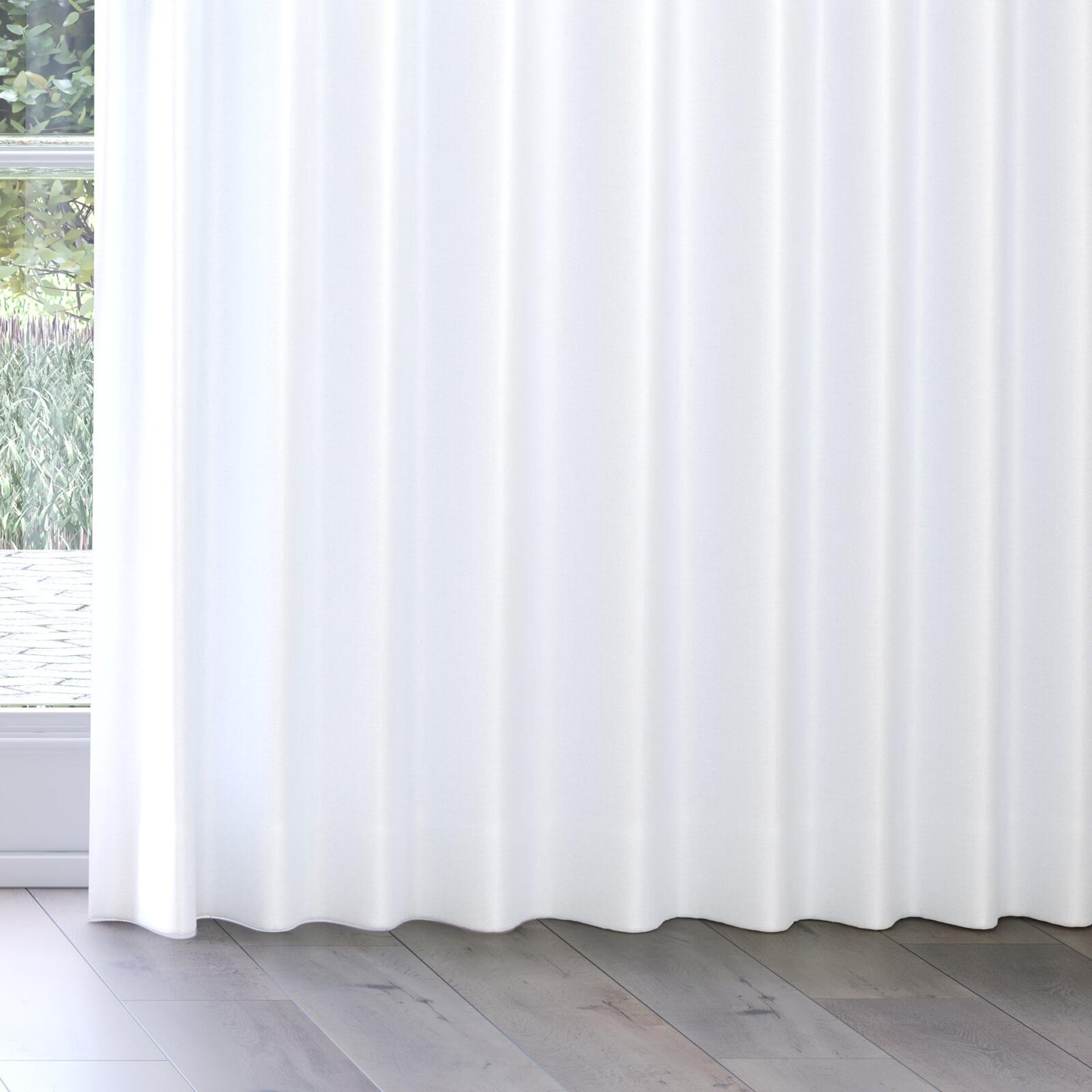 Bottom view of Stallion 2 UC White, on curtain rail