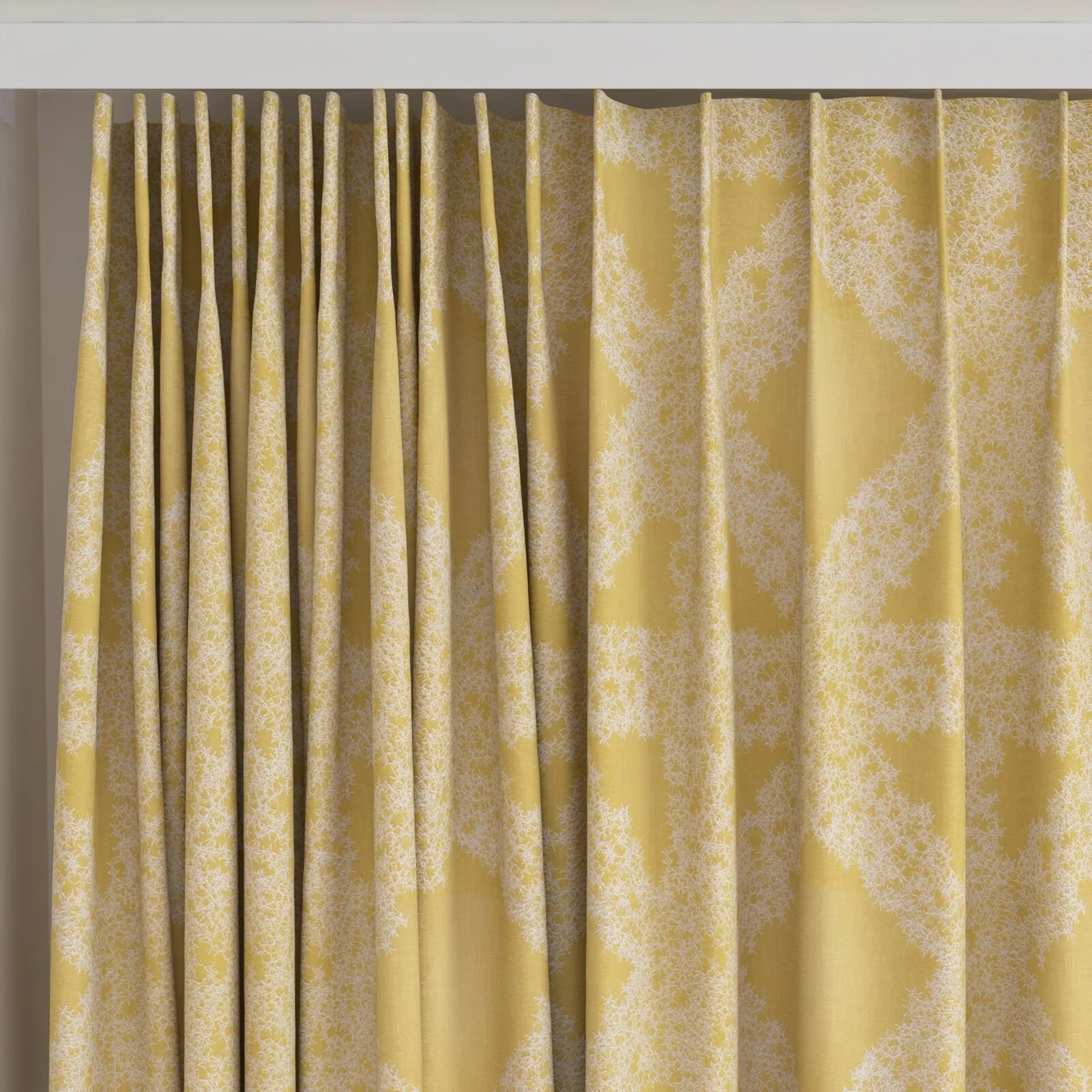 Top view of Tuku Pollen, on curtain rail
