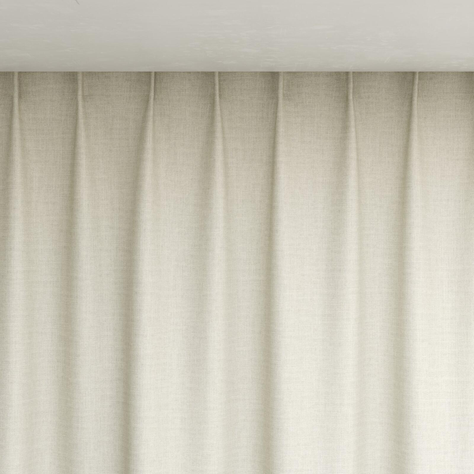 Top view of Frisco Cream, pinch pleat