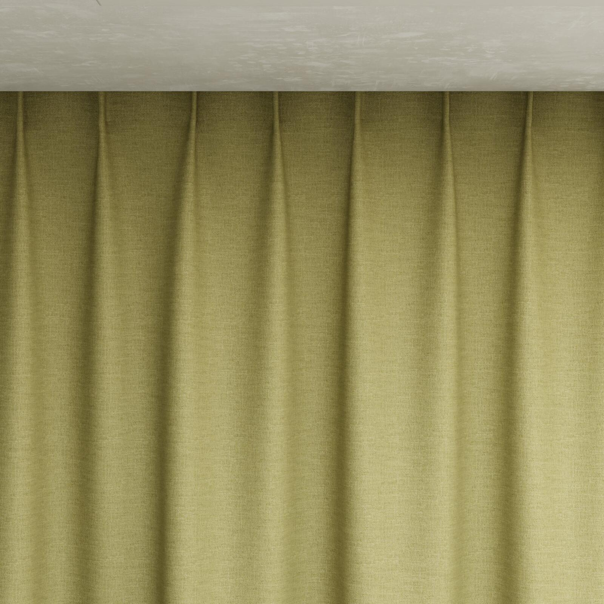 Top view of Casual Moss, pinch pleat